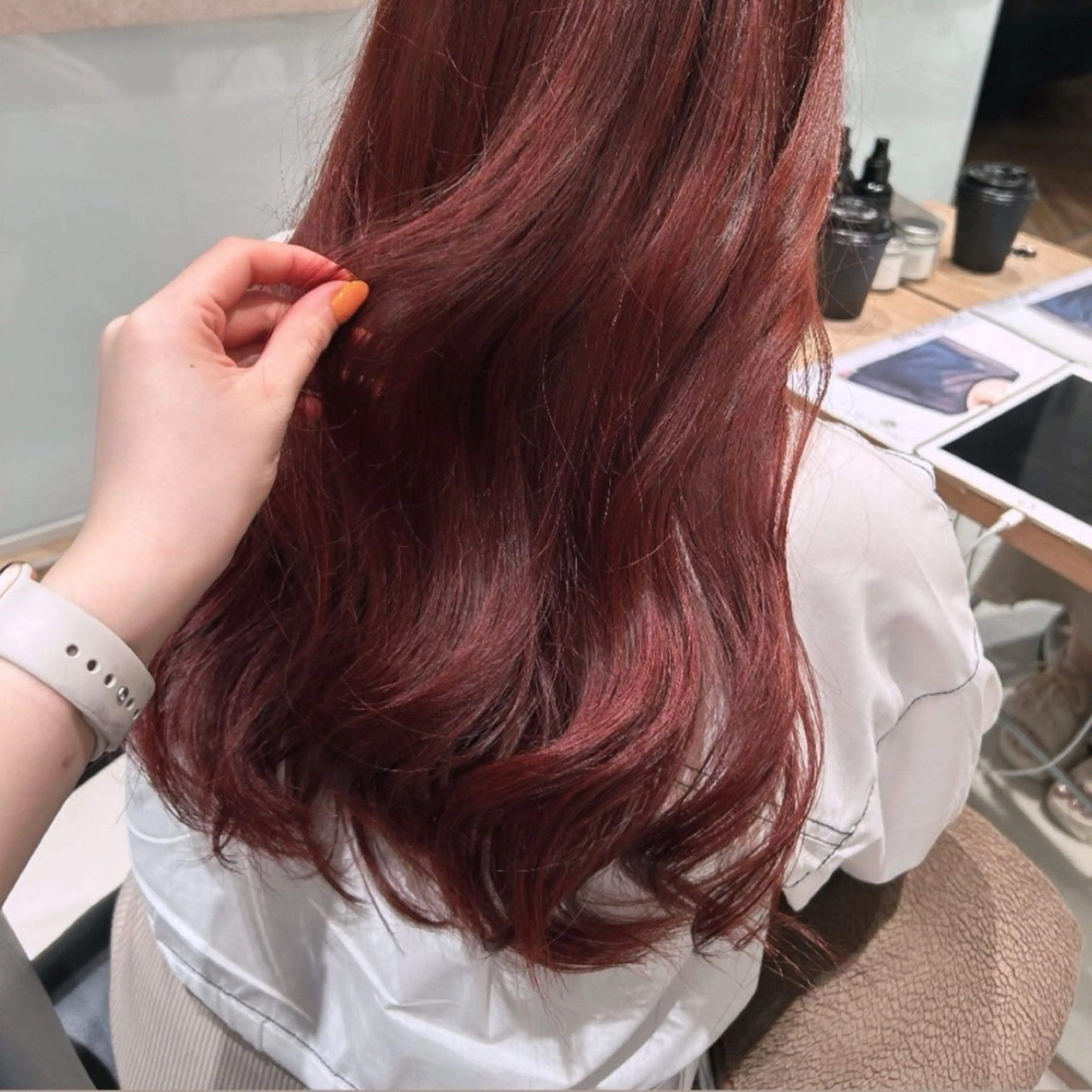 カラー ︎︎🌟韓国艶カラー ︎🌟璃奈 (ﾘﾅ)のヘアスタイル