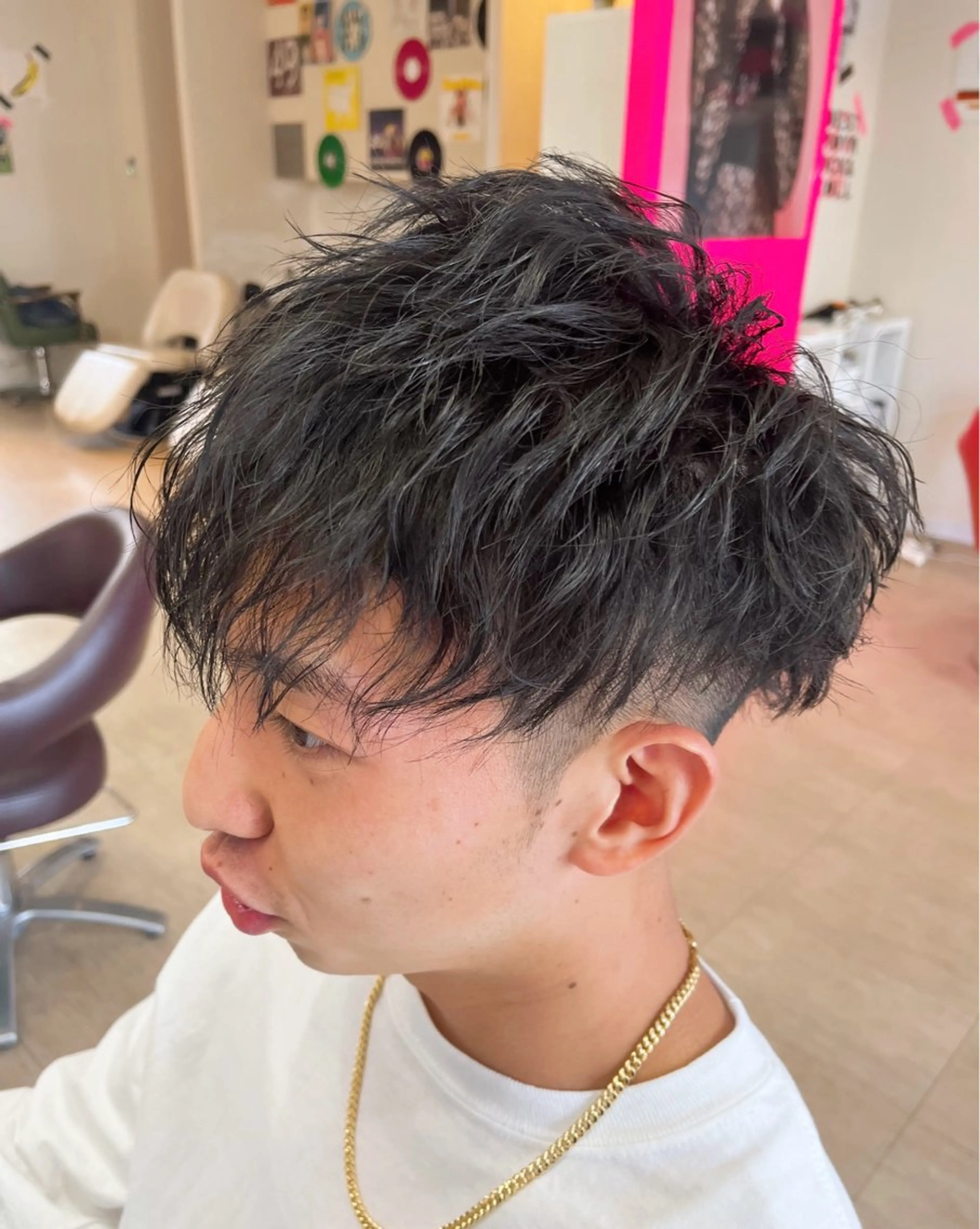 メンズカット+パーマの写真