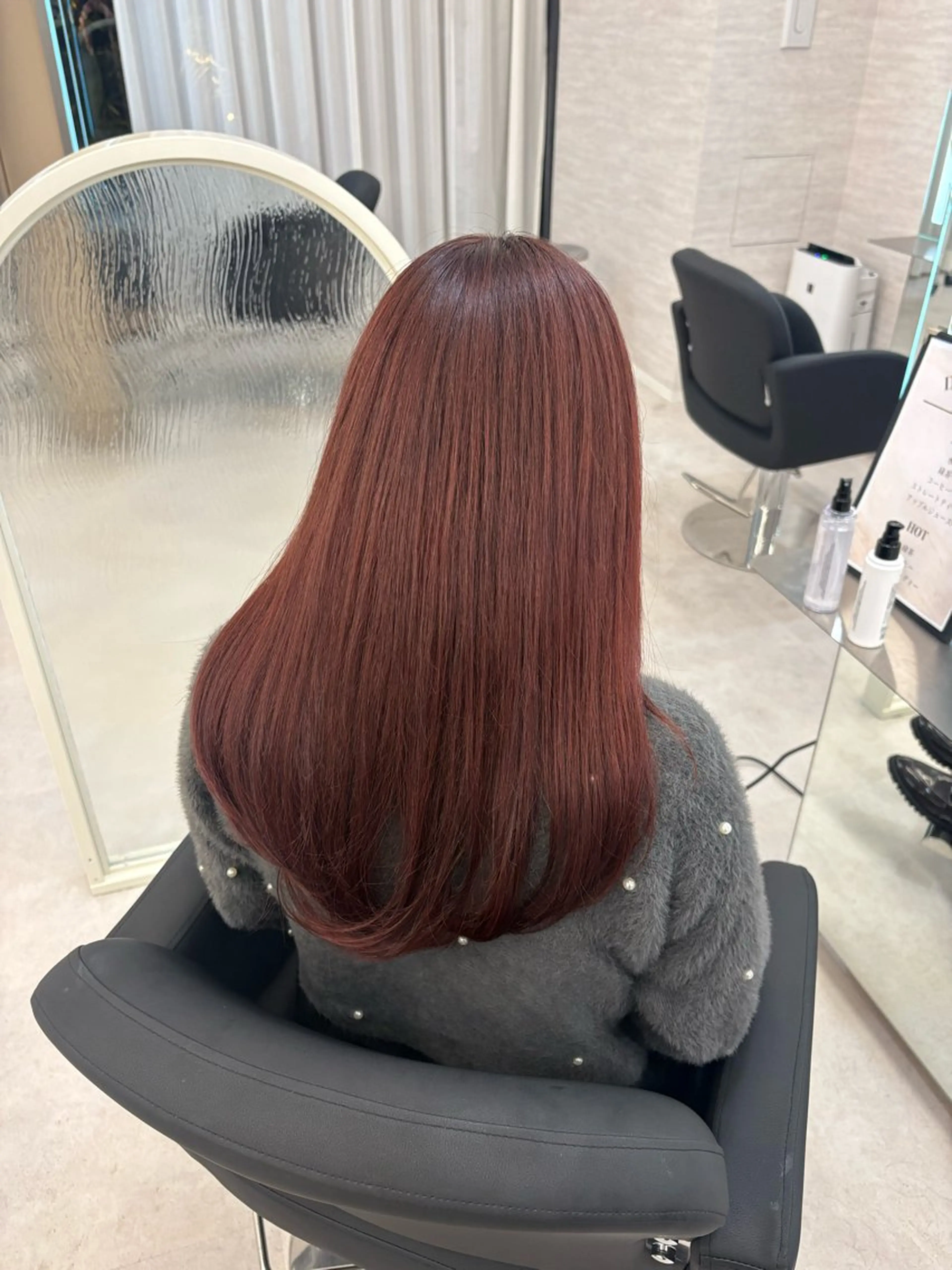 ロング カラー ヘアアレンジ ヘアカラー JUNO韓国ヘア MIAN.⋆𝜗𝜚のヘアスタイル