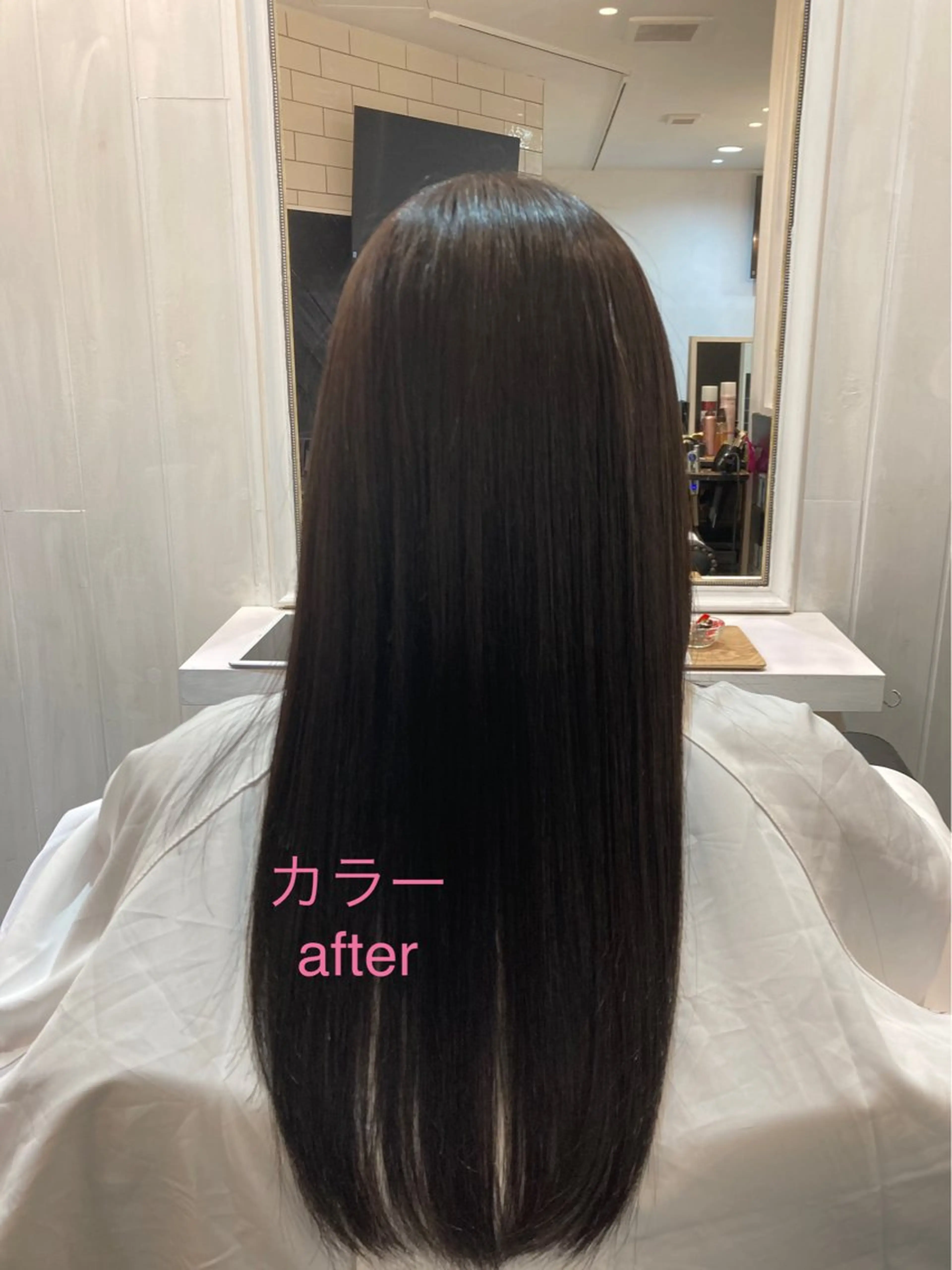 ロング カラー 透明感カラー ネイビーカラー 韓国風ヘア レイヤーカット JUNO HAIR SALON所属・RuCOR. yuriのヘアスタイル