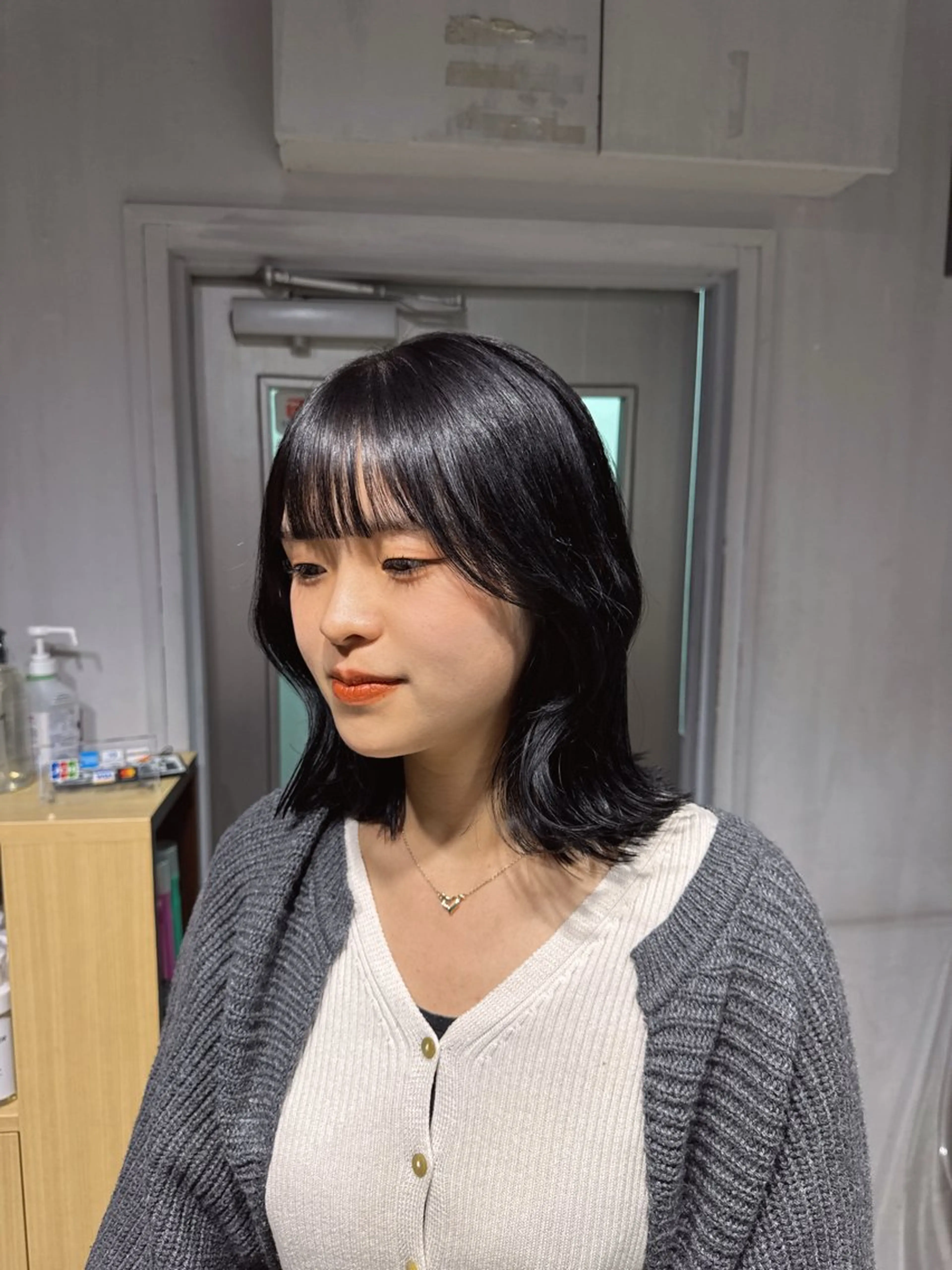 ショート カラー ヘアカラー トリートメント NANAMI🩵 大人可愛い韓国ヘアのヘアスタイル