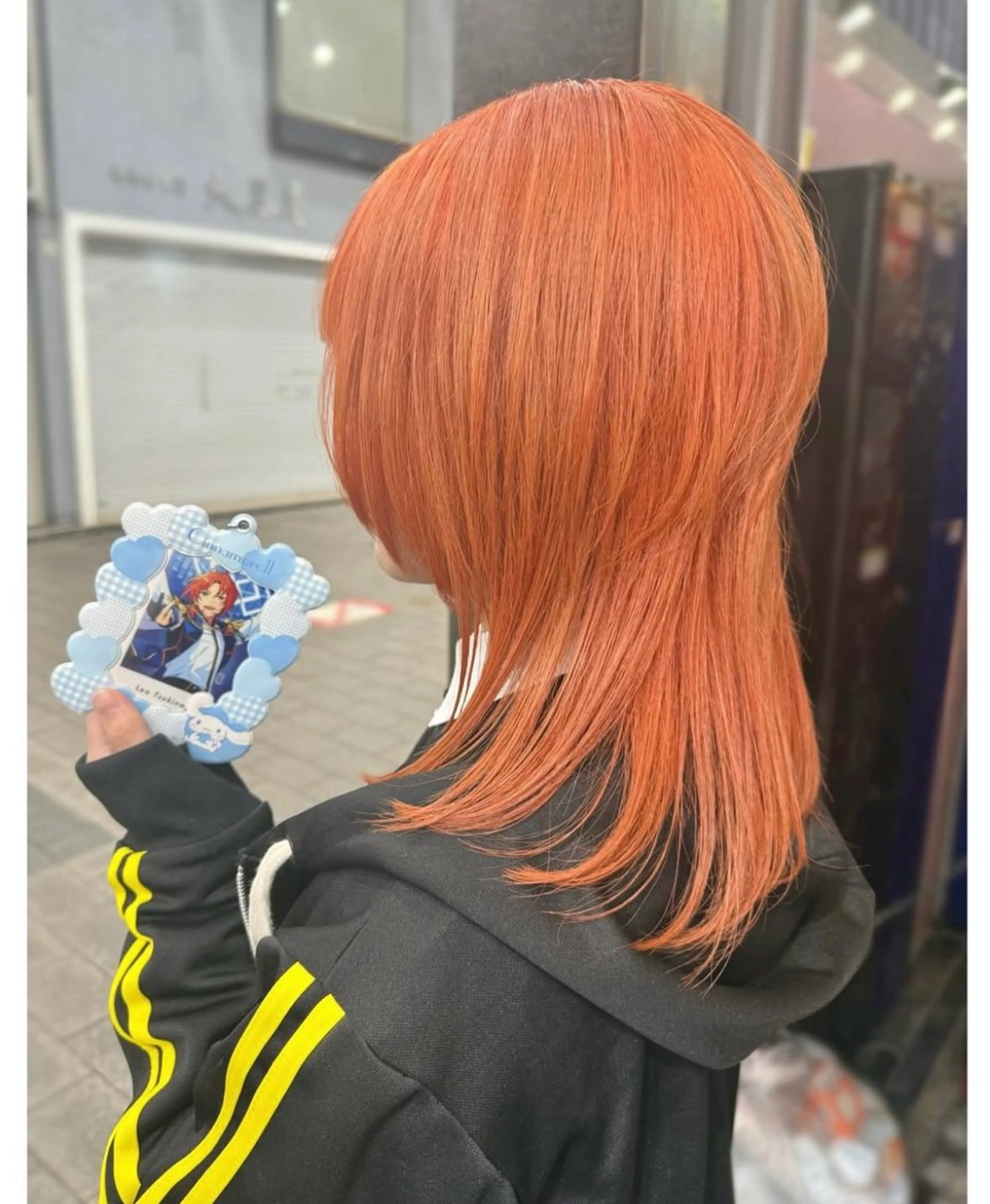 ミディアム カラー オレンジ ヘアカラー GARU-ガル-所属・TSUNO🦖 派手髪/オタク美容師のヘアスタイル