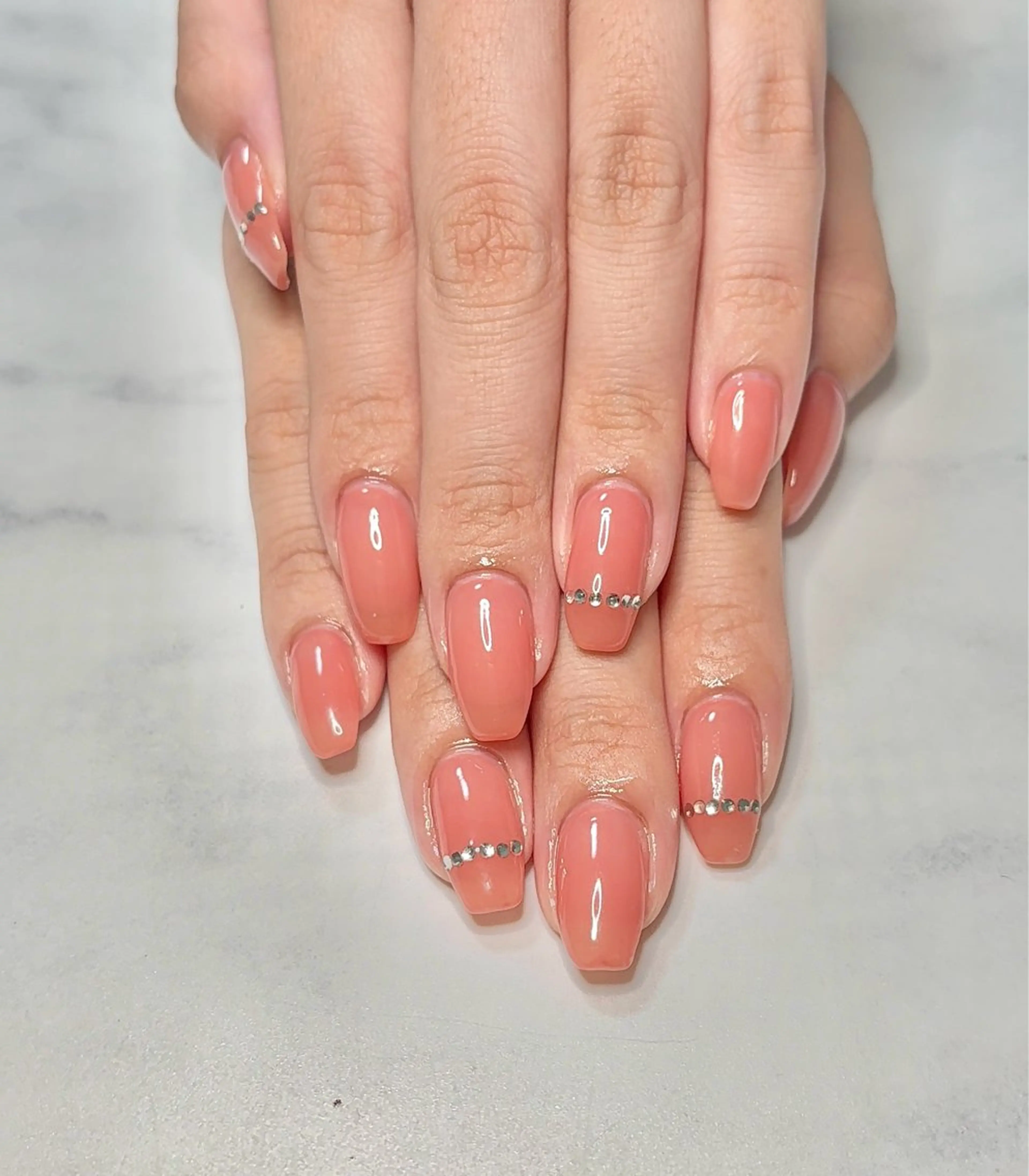 ネイル ストーンネイル ハンドネイル Nail Salon Repos【ルポ】のネイルデザイン