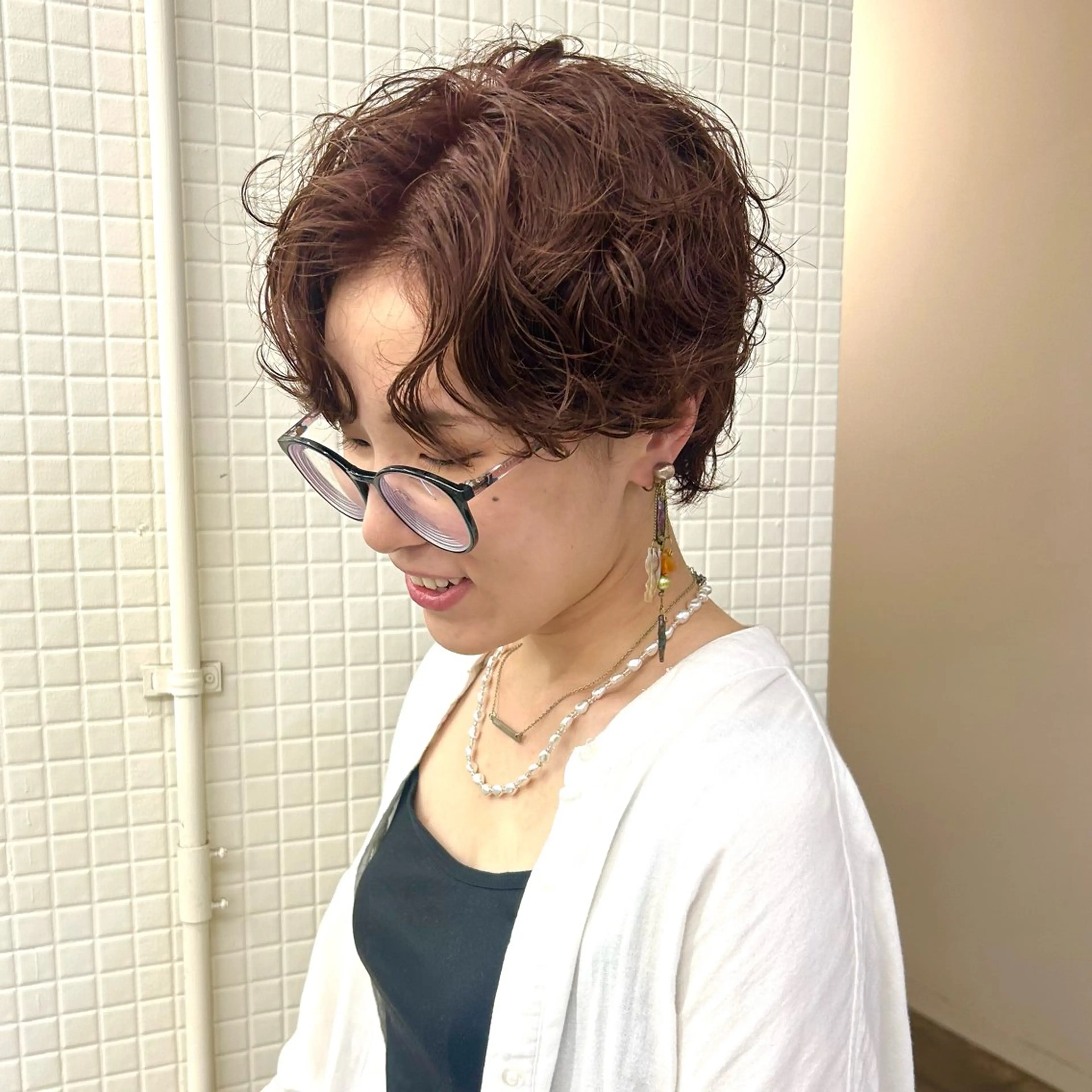 ショート カラー ヘアカラー HAIR&SPACE 7Bridge所属・7Bridge 滝内ひよりのヘアスタイル
