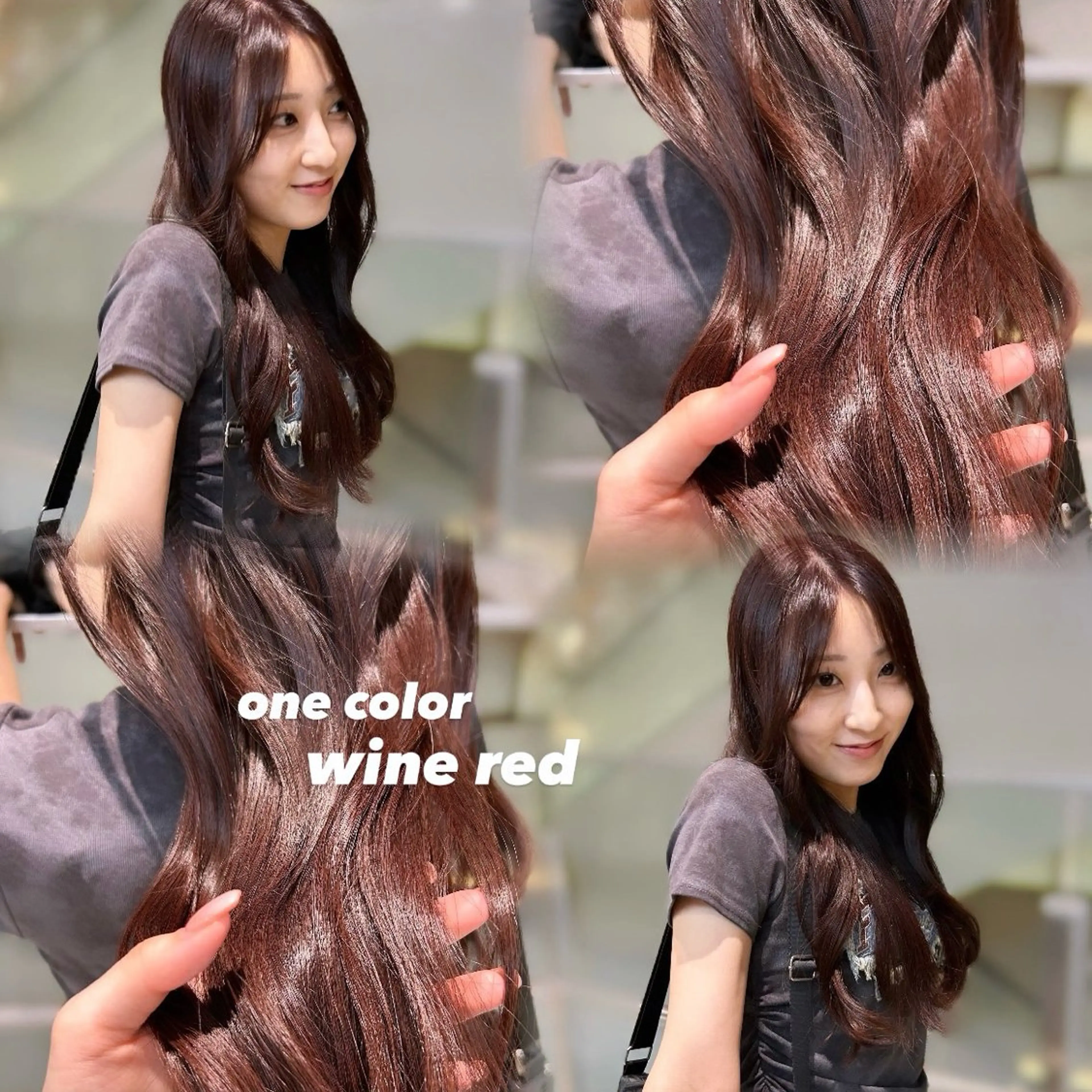 ロング カラー ケアカラー カット ヘアカラー トリートメント Zina熊本/艶髪 / 桜子のヘアスタイル