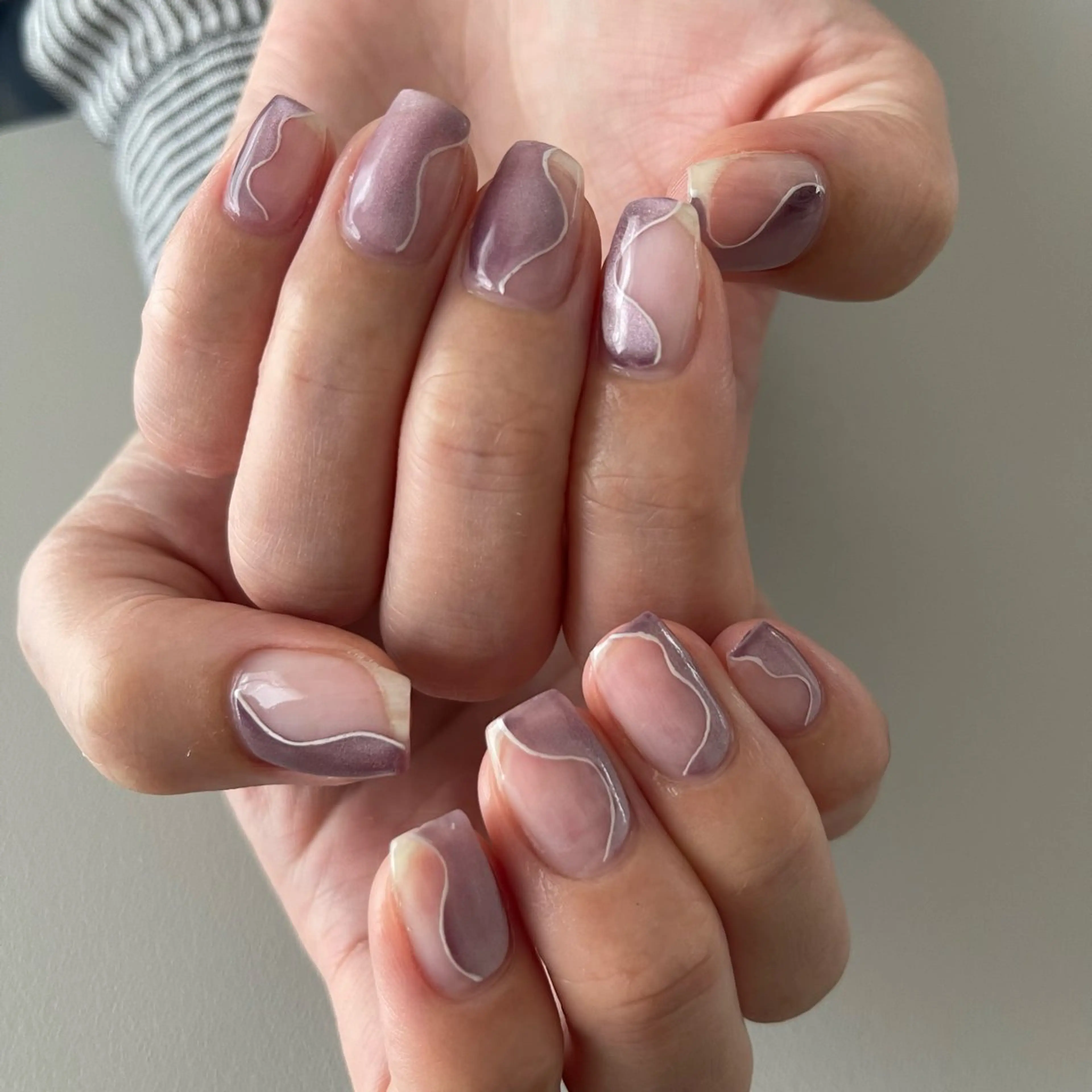 ネイル マグネットネイル ニュアンスネイル Luccica nailのネイルデザイン