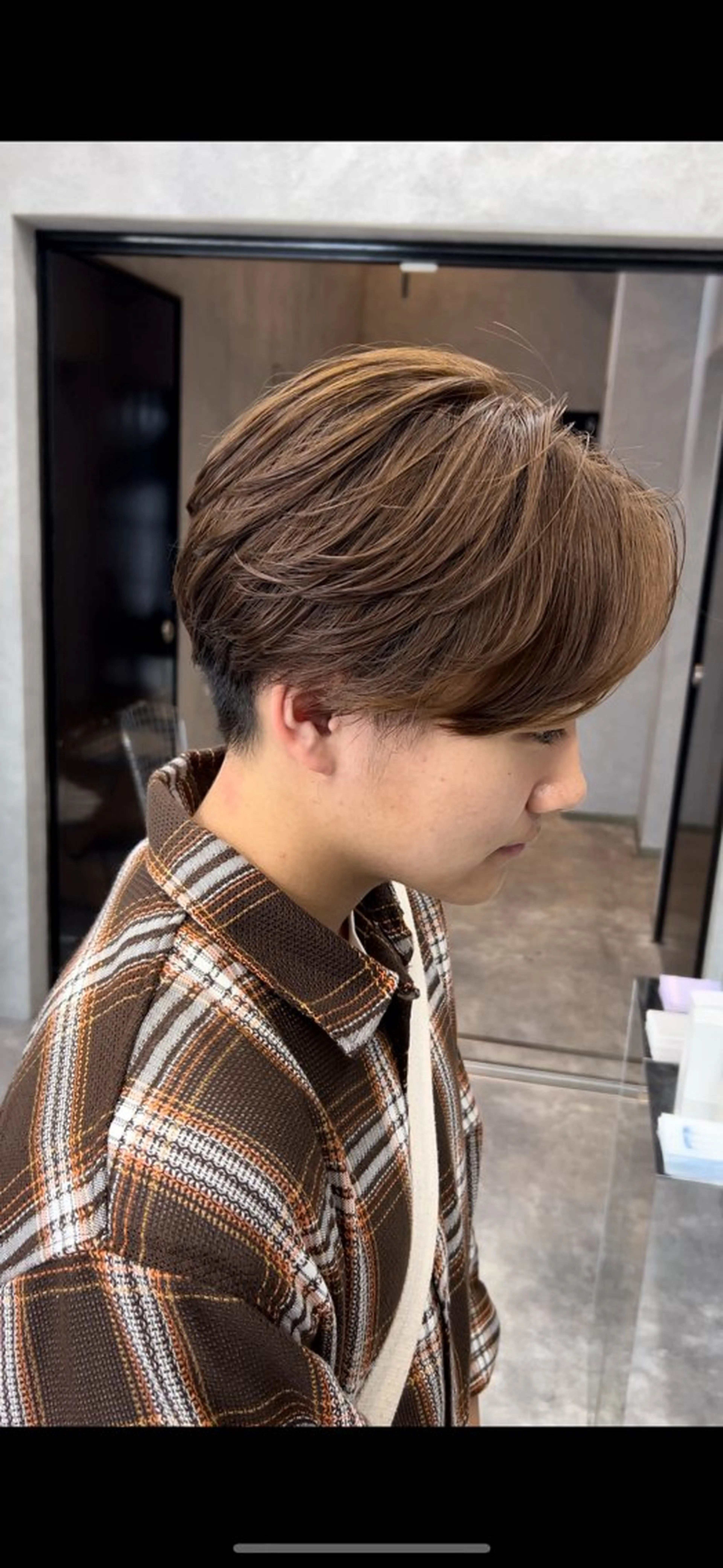 ショート カラー メンズ キッズ PERCUT所属・メンズパーマモデル/ 岩谷 諒大のヘアスタイル