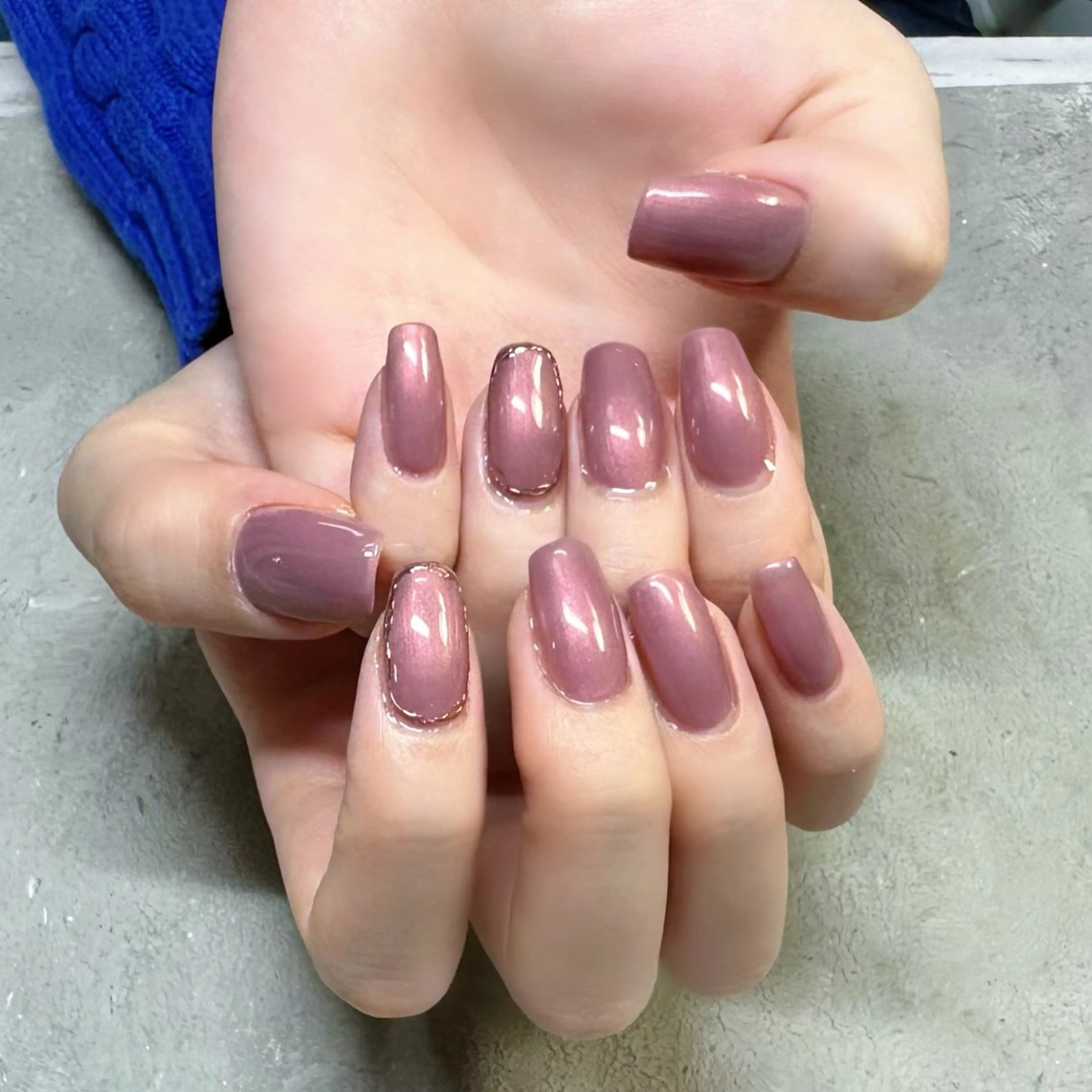 【オフ無し】ワンカラーorグラデーションにお好きなアート2本コースの写真