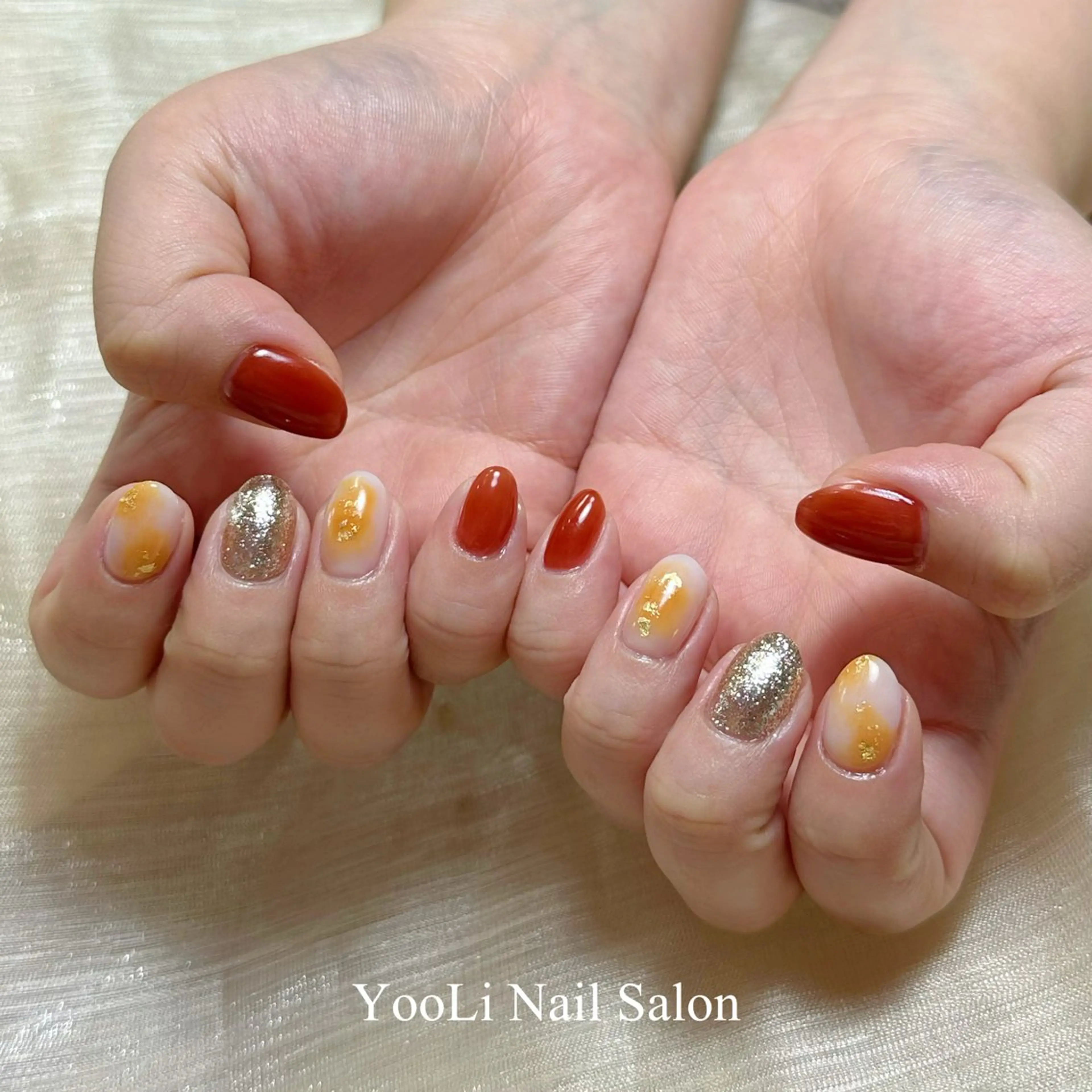 ネイル オーロラネイル チークネイル フレンチネイル ガラスフレンチ グラデーション 🎀 あやのネイルデザイン