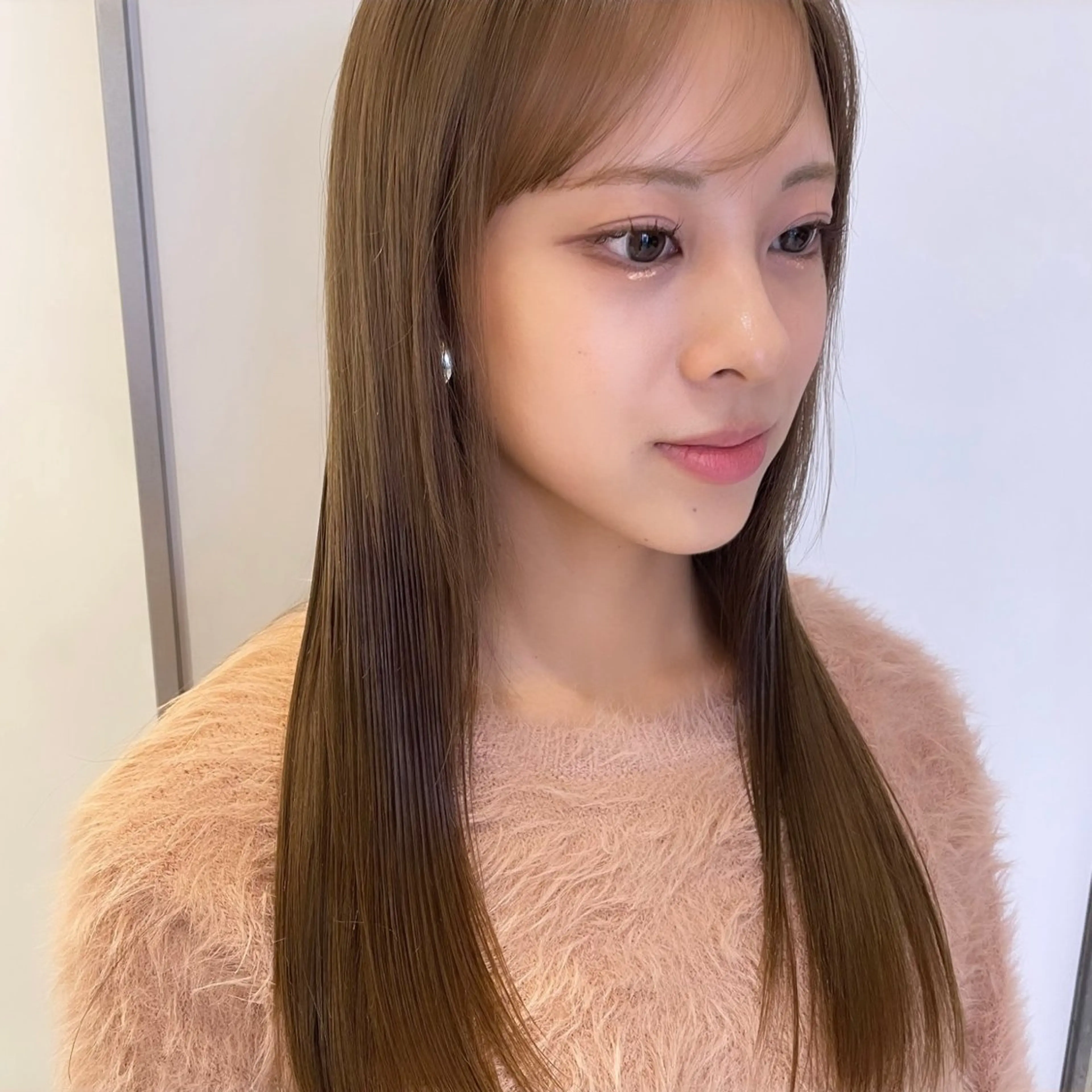 セミロング カット ヘアカラー トリートメント ボブパーマ ♡ヨシカワハナコのヘアスタイル