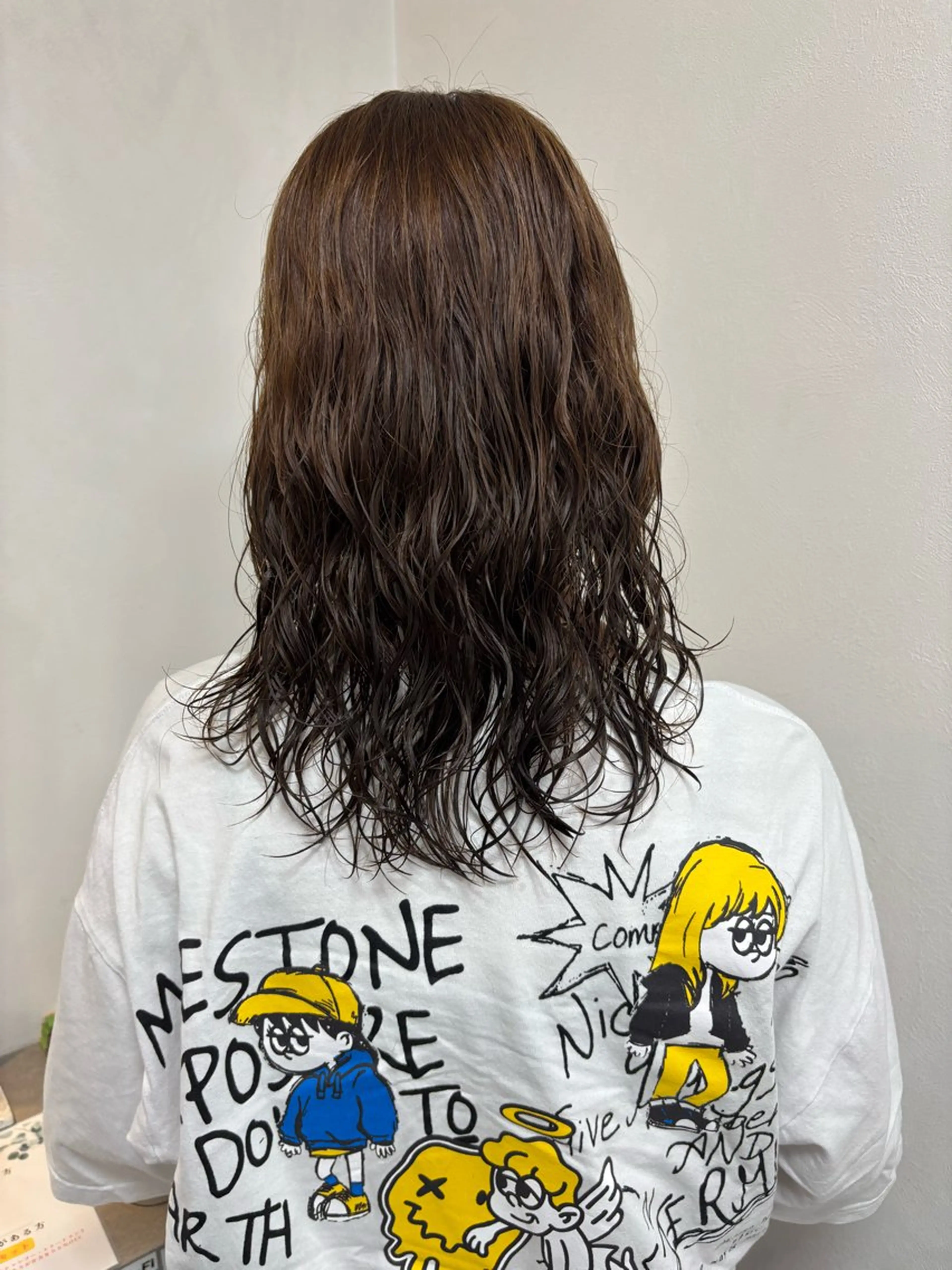 ミディアム パーマ 原口 圭織のヘアスタイル