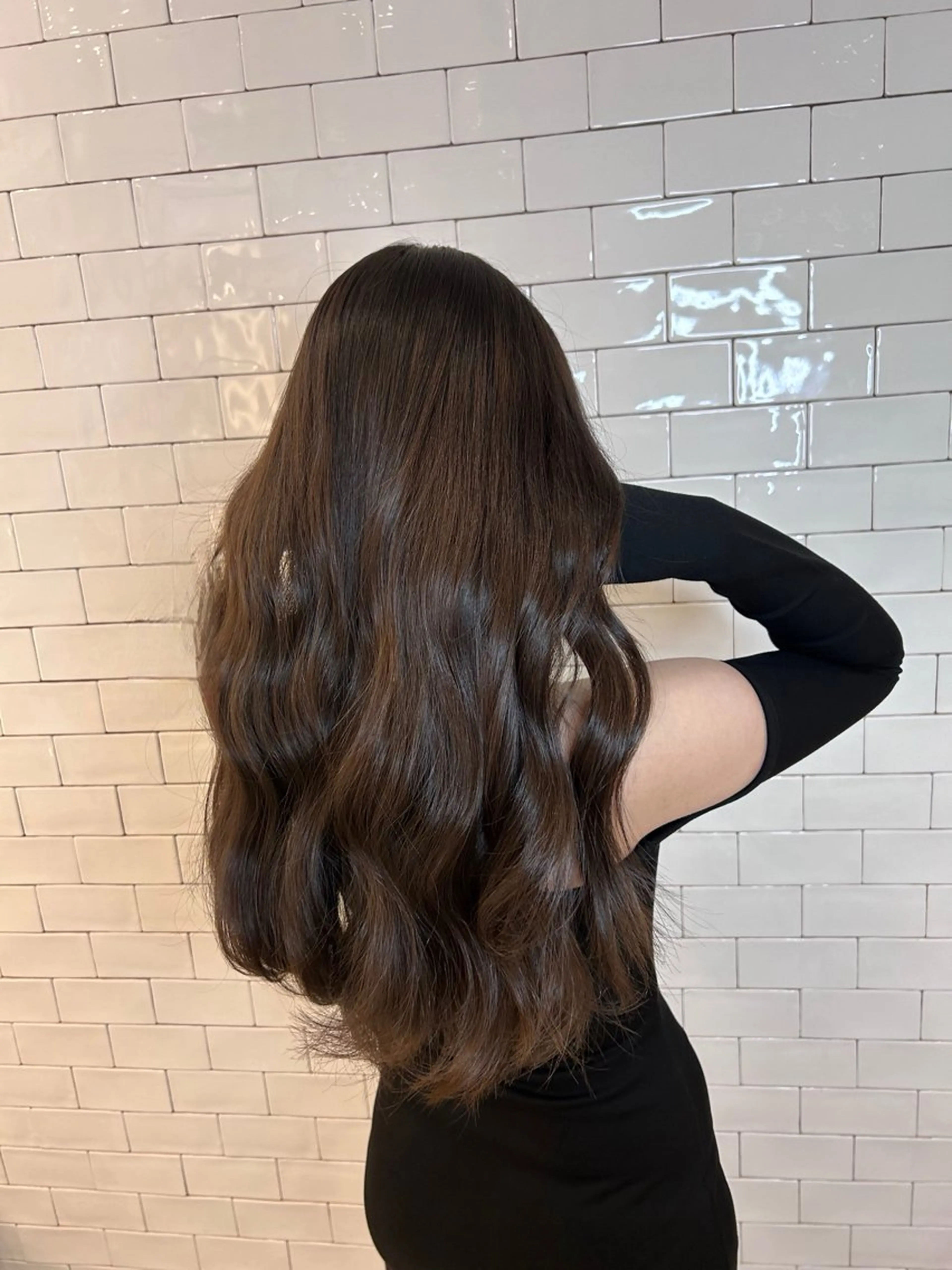 ロング カラー カット ヘアカラー トリートメント &chaLme   心斎橋所属・emi/髪質改善/ 韓国風/艶カラーのヘアスタイル