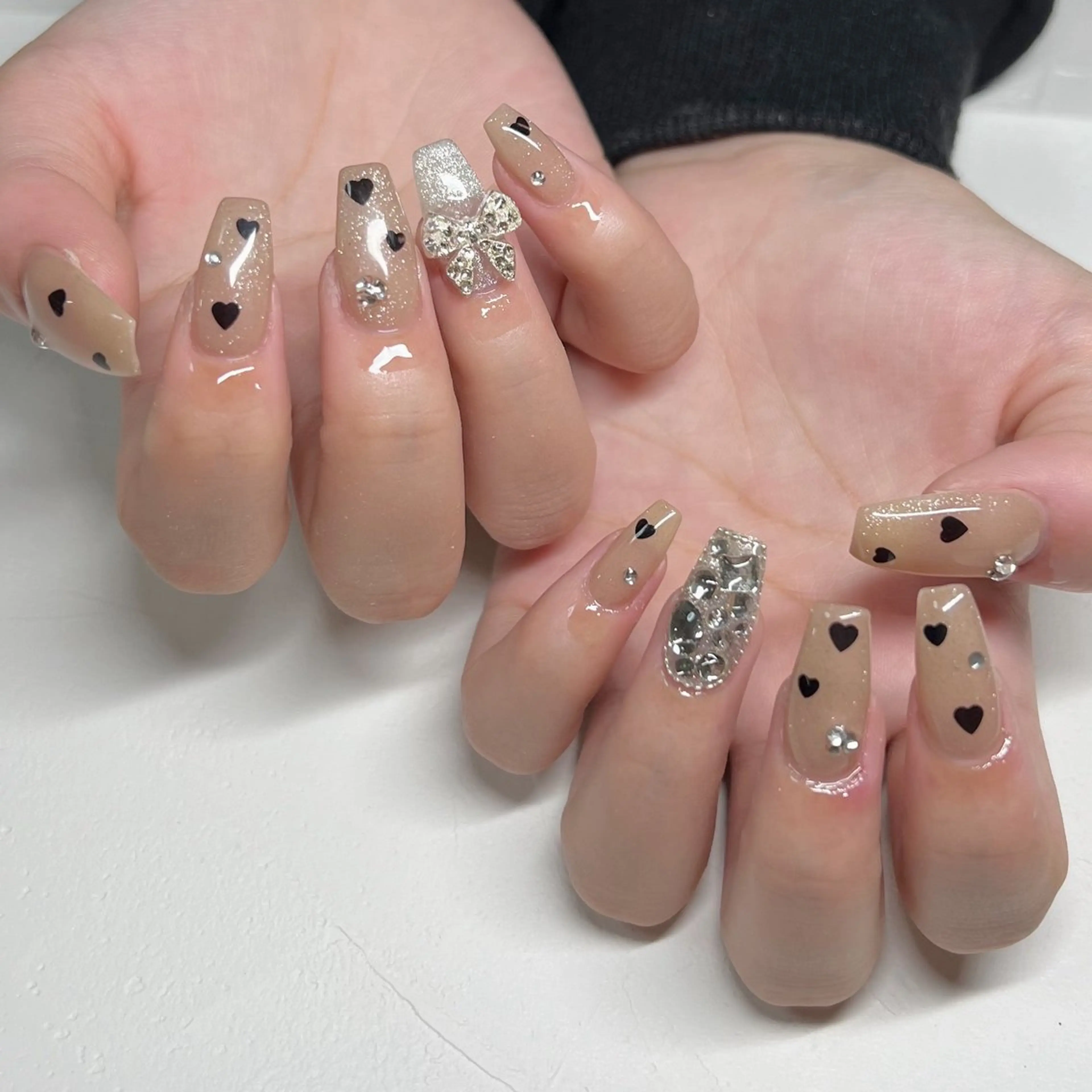 ネイル ハート マグネットネイル ハンドネイル 川端 京香のネイルデザイン