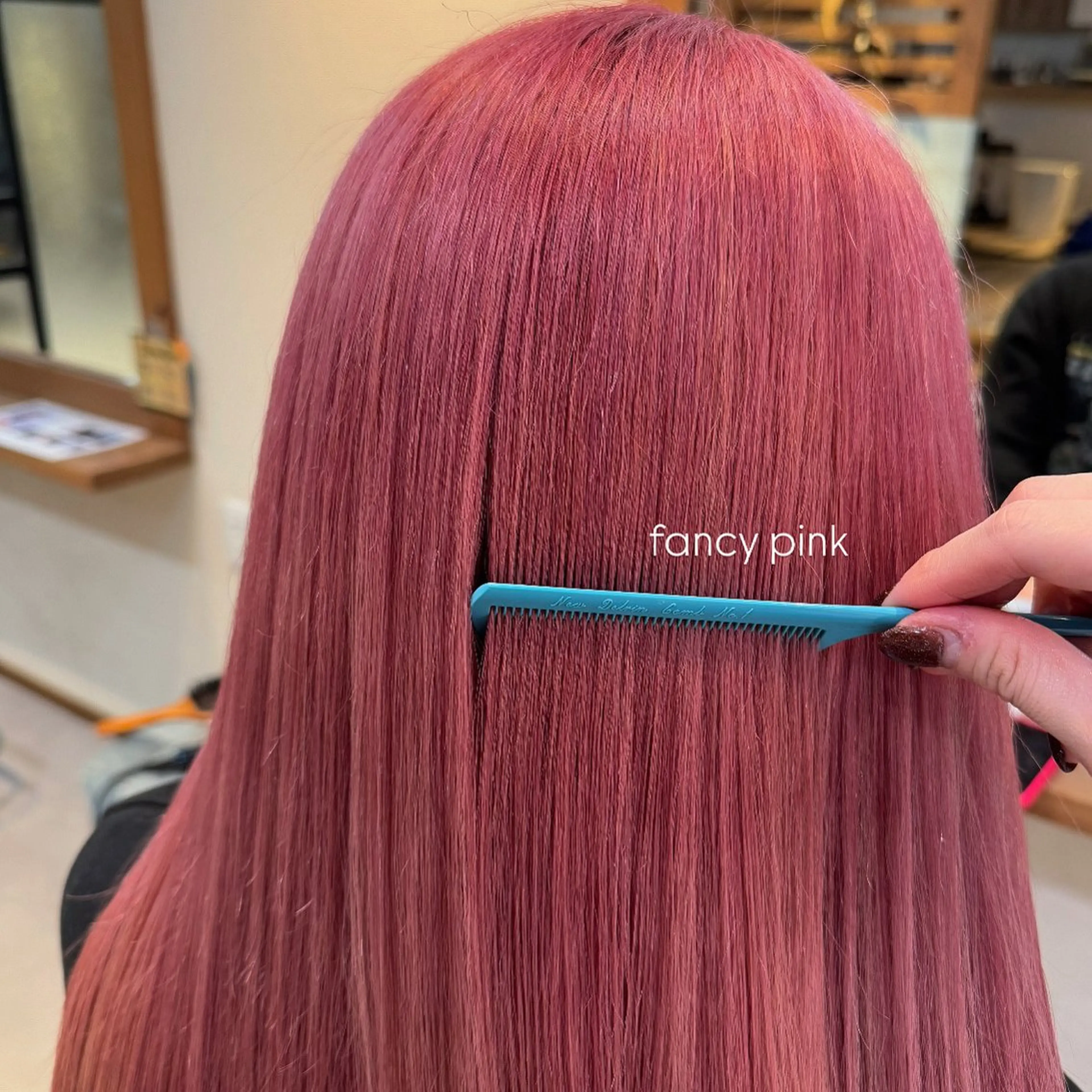 カラー ブリーチ ピンクカラー Revie  hair所属・Hiyori/透明感 /ボブ/矢場町のヘアスタイル