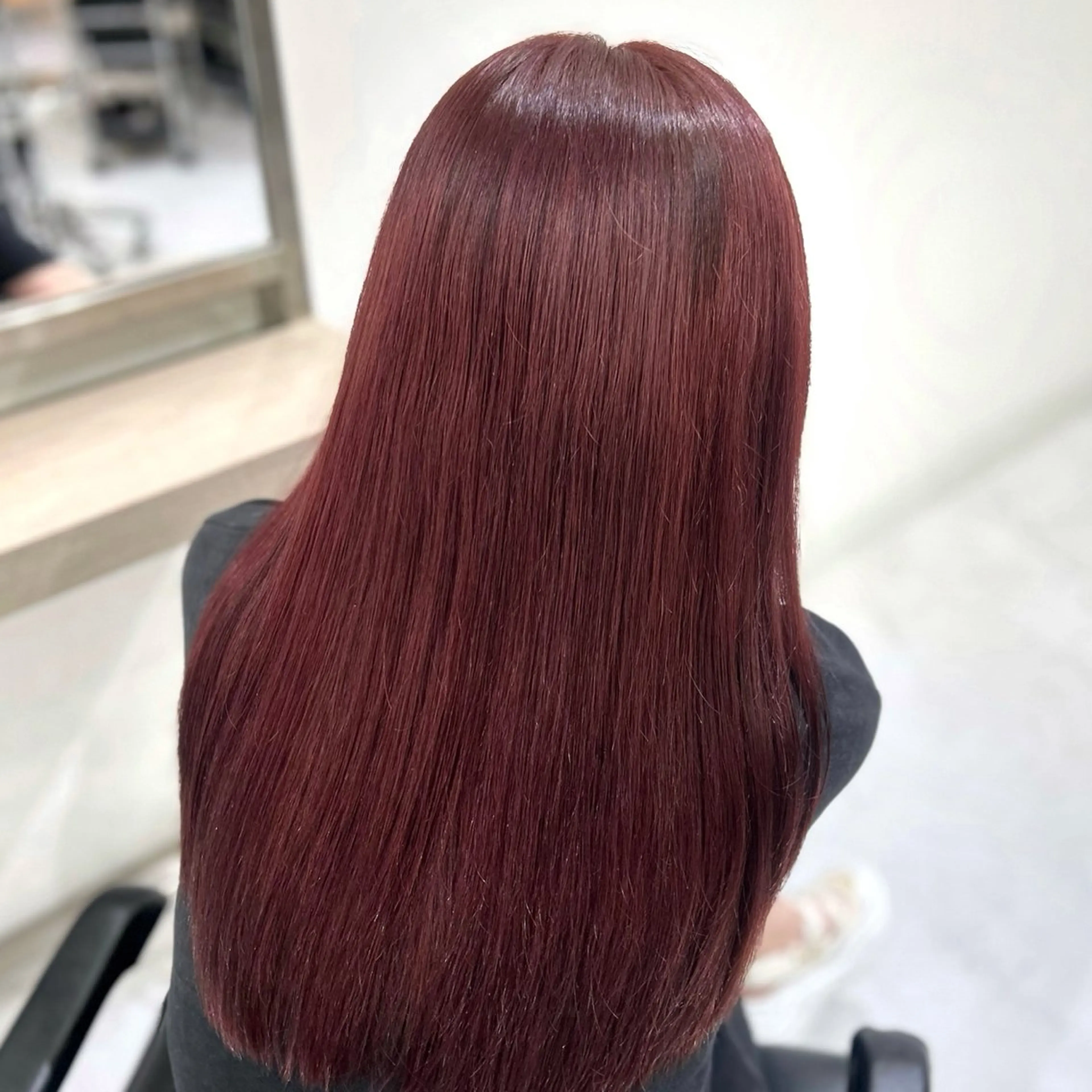 ロング ヘアカラー トリートメント yuuka 🖤韓国ヘア🖤のヘアスタイル