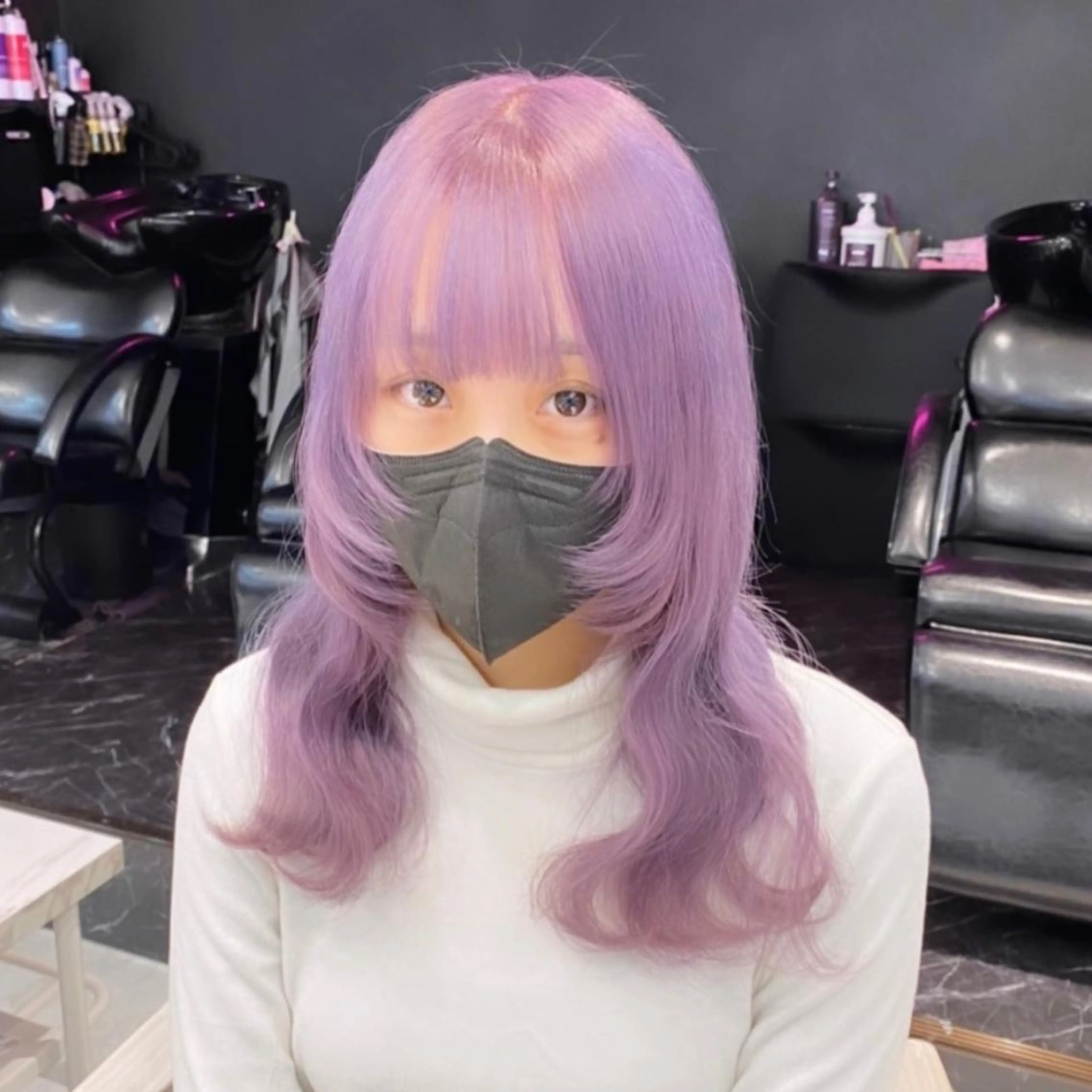 セミロング カラー ヘアアレンジ メンズ キッズ ヘアカラー トリートメント SALOWIN所属・ハイトーン美容師 MASATOのヘアスタイル