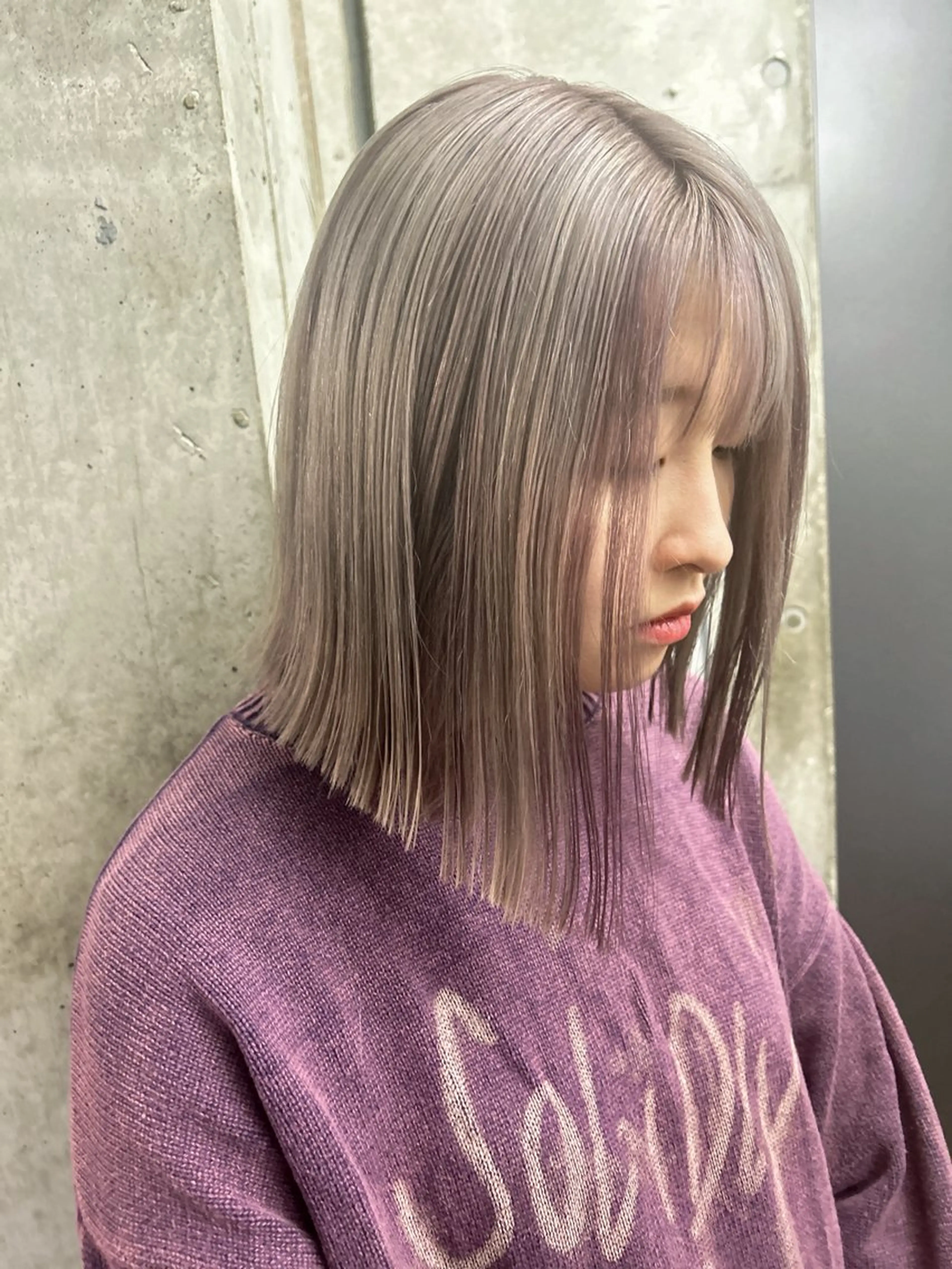 ミディアム カラー ヘアカラー トリートメント 🎨デザイン🥇 美髪・艶髪 日暮千敬のヘアスタイル