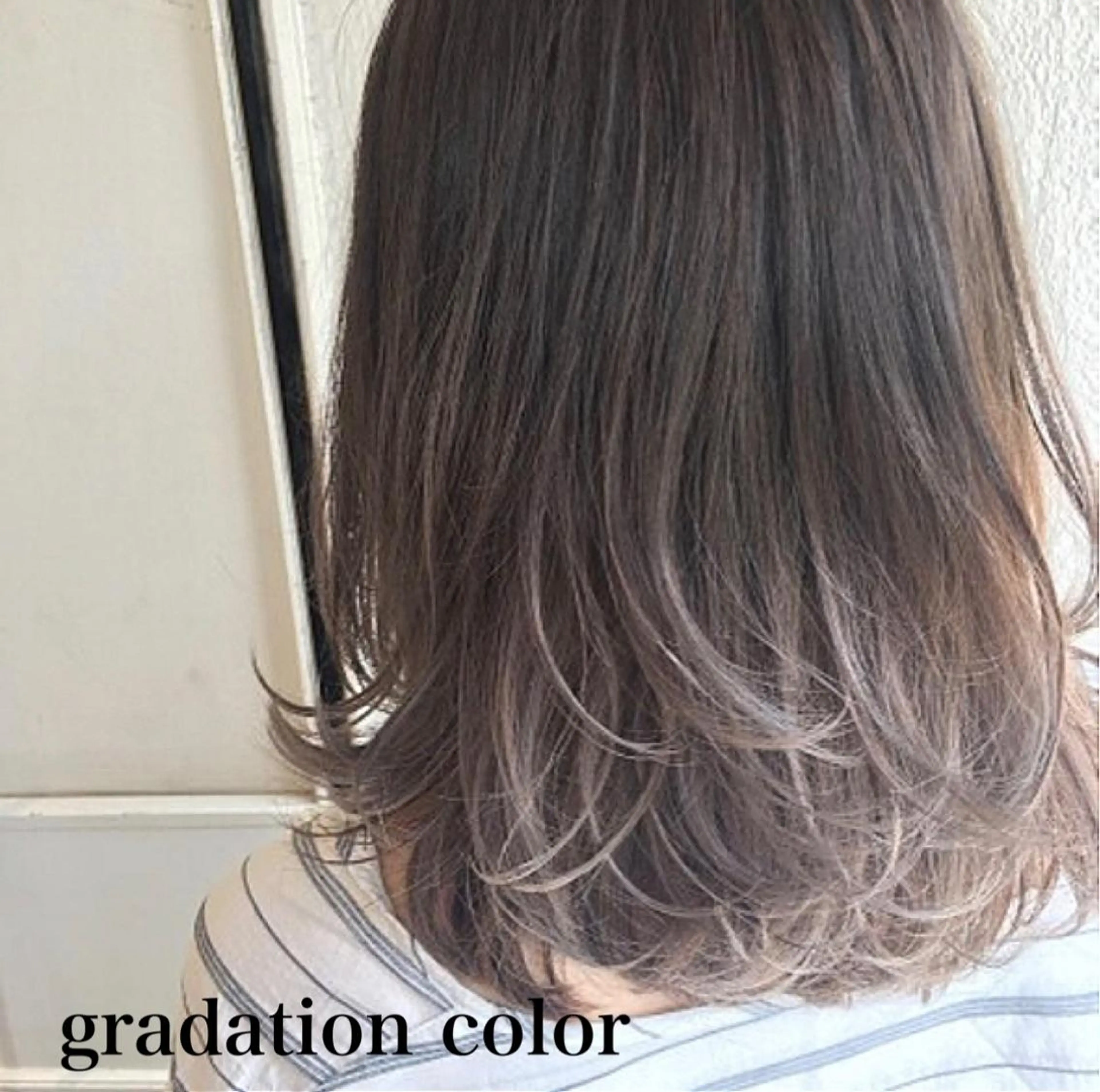 ミディアム カラー Zina 藤崎店所属・zina藤崎📛 井上美乃里のヘアスタイル