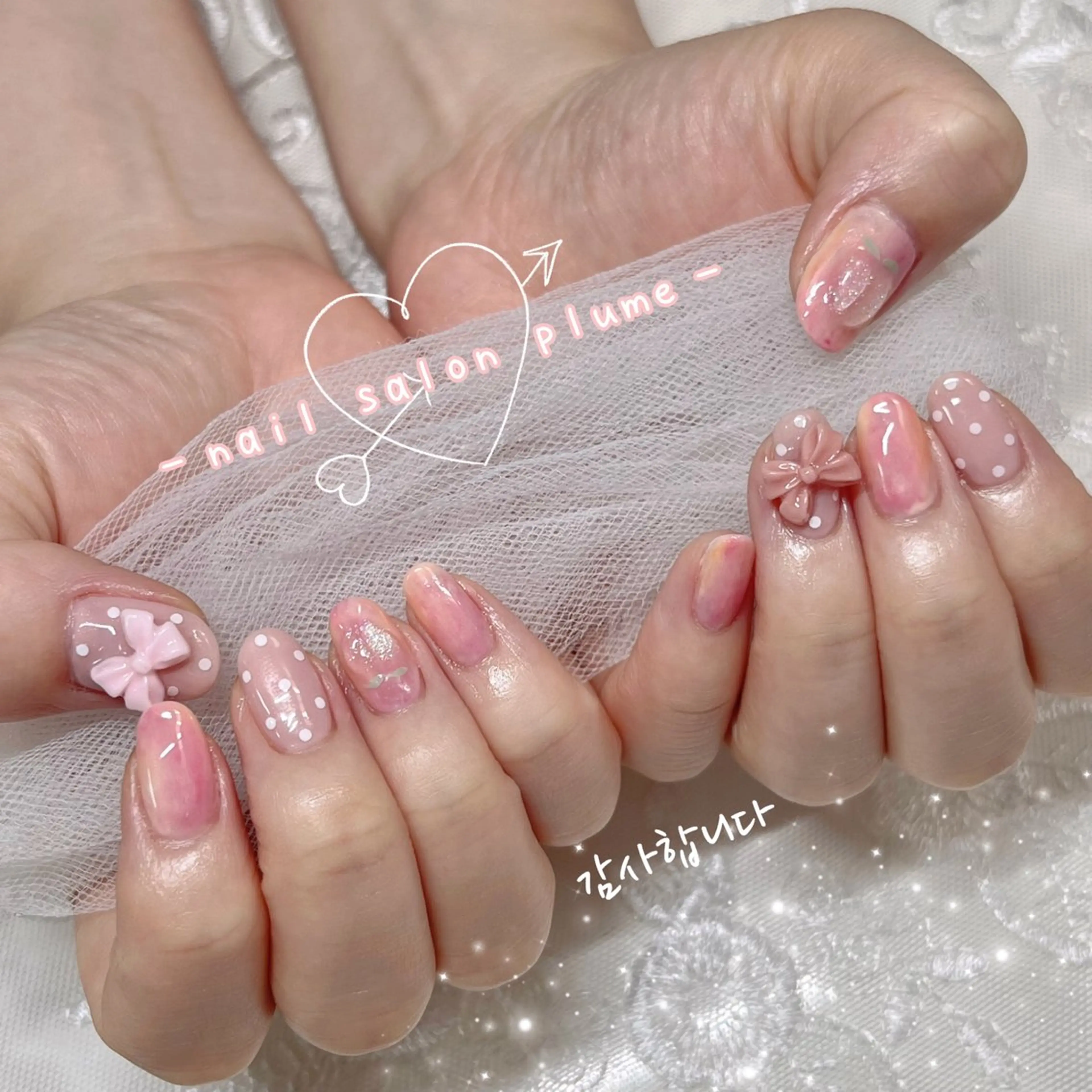 ネイル ハンドネイル plume nail ☆韓国ネイルのネイルデザイン