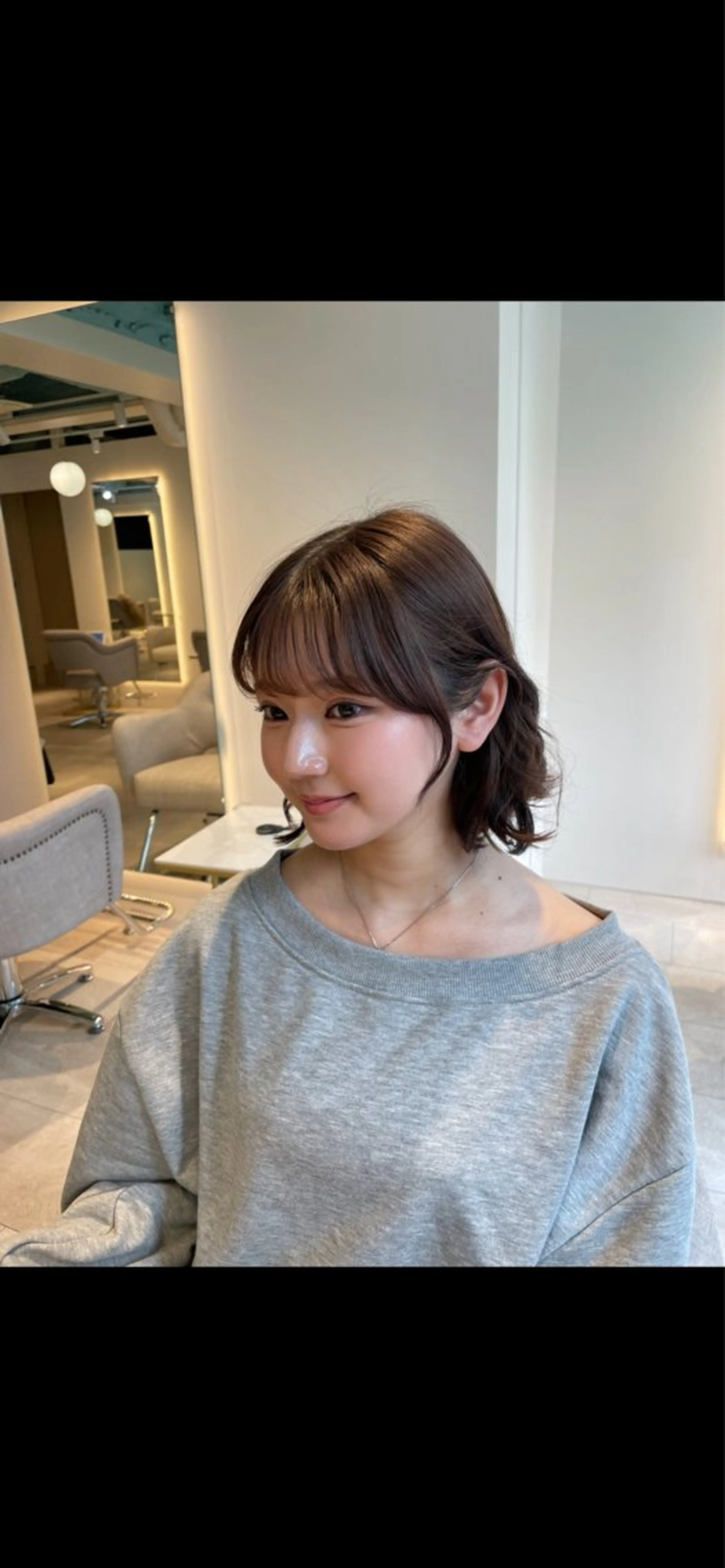 ミディアム カットモデル募集✨️ 根本 彩永のヘアスタイル