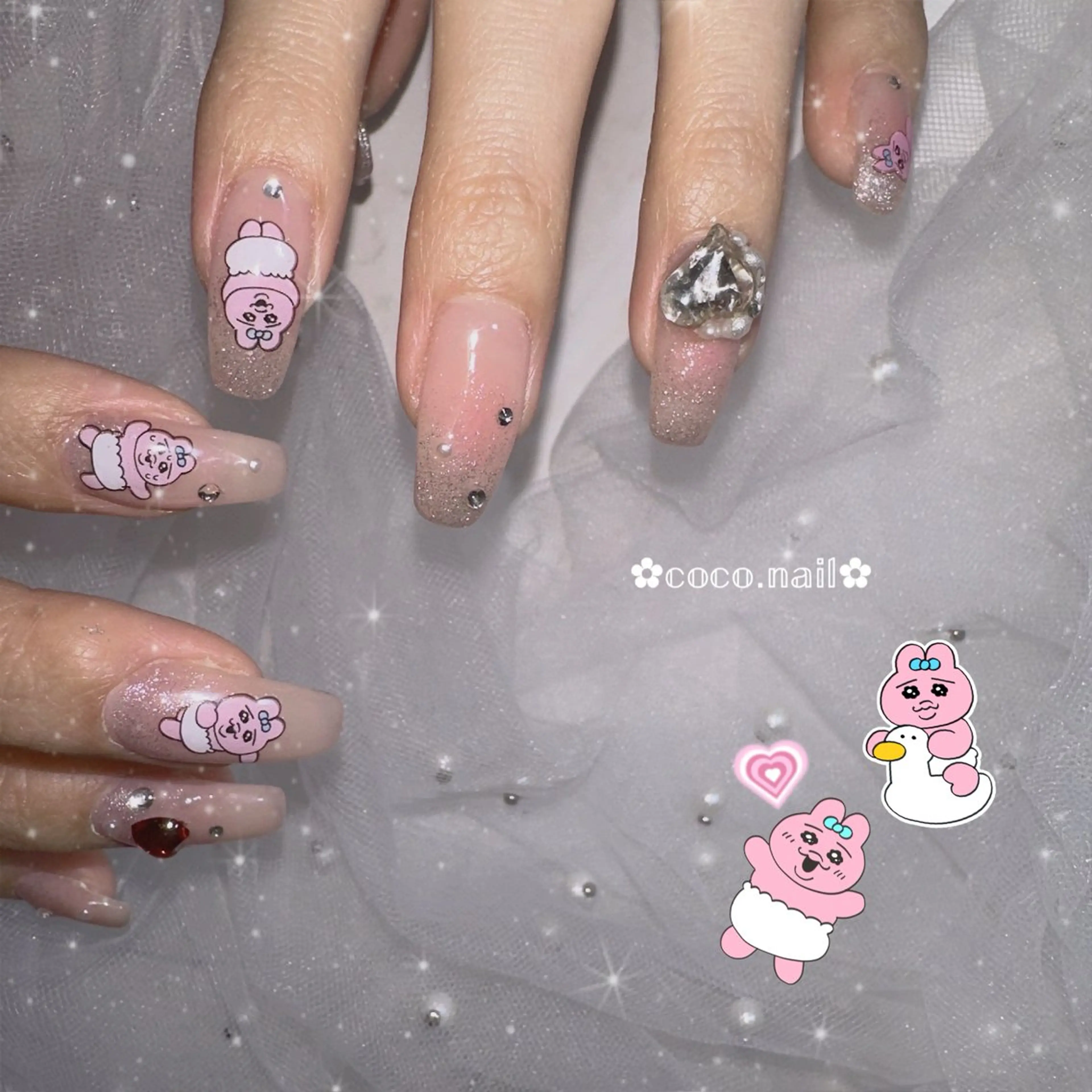 ネイル ハンドネイル lili.nail y2k/ワンホンのネイルデザイン