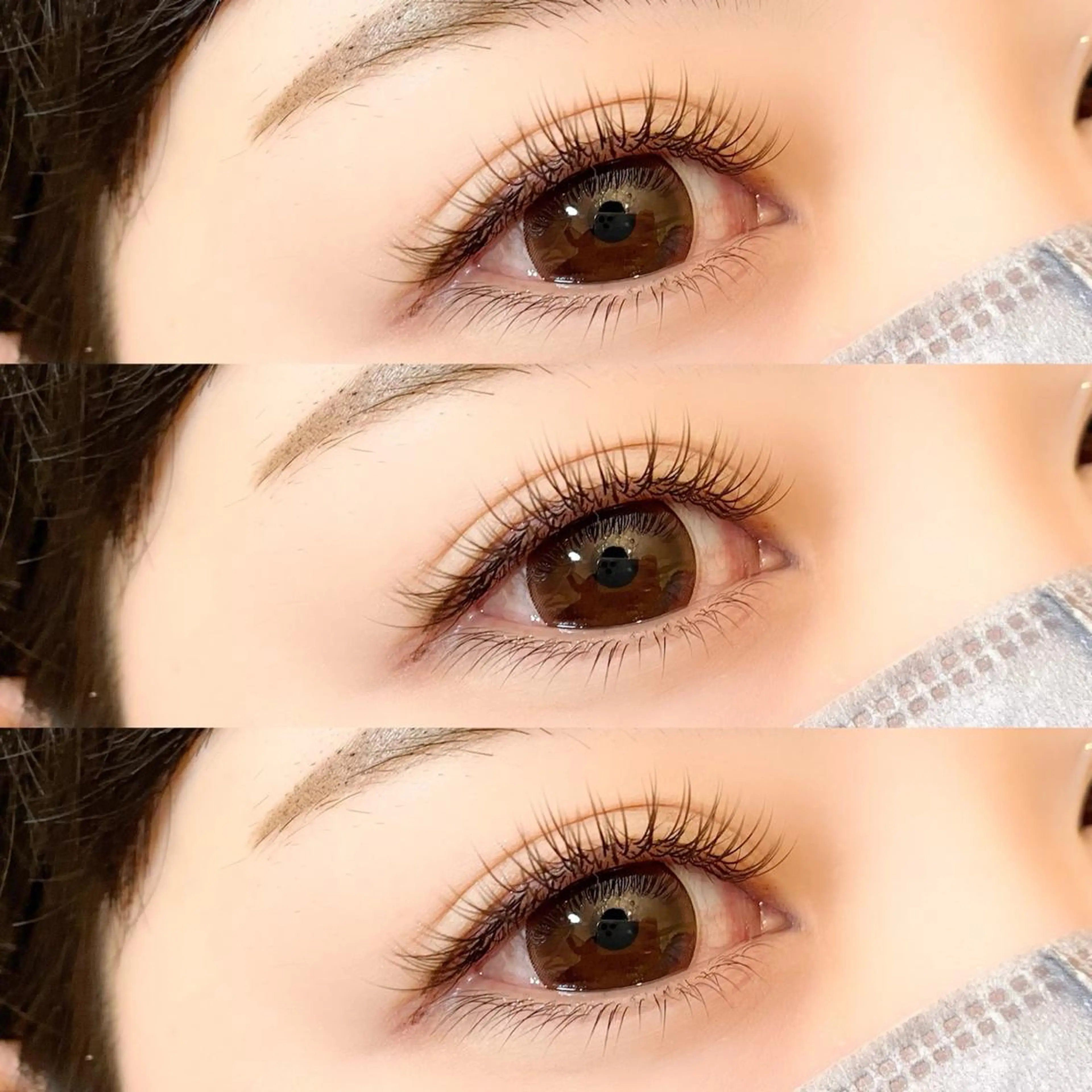 マツエク・マツパ カラーマツエク パリジェンヌラッシュリフト 下まつげエクステ 一重×まつ毛パーマ eyelist .Sのマツエク・マツパデザイン