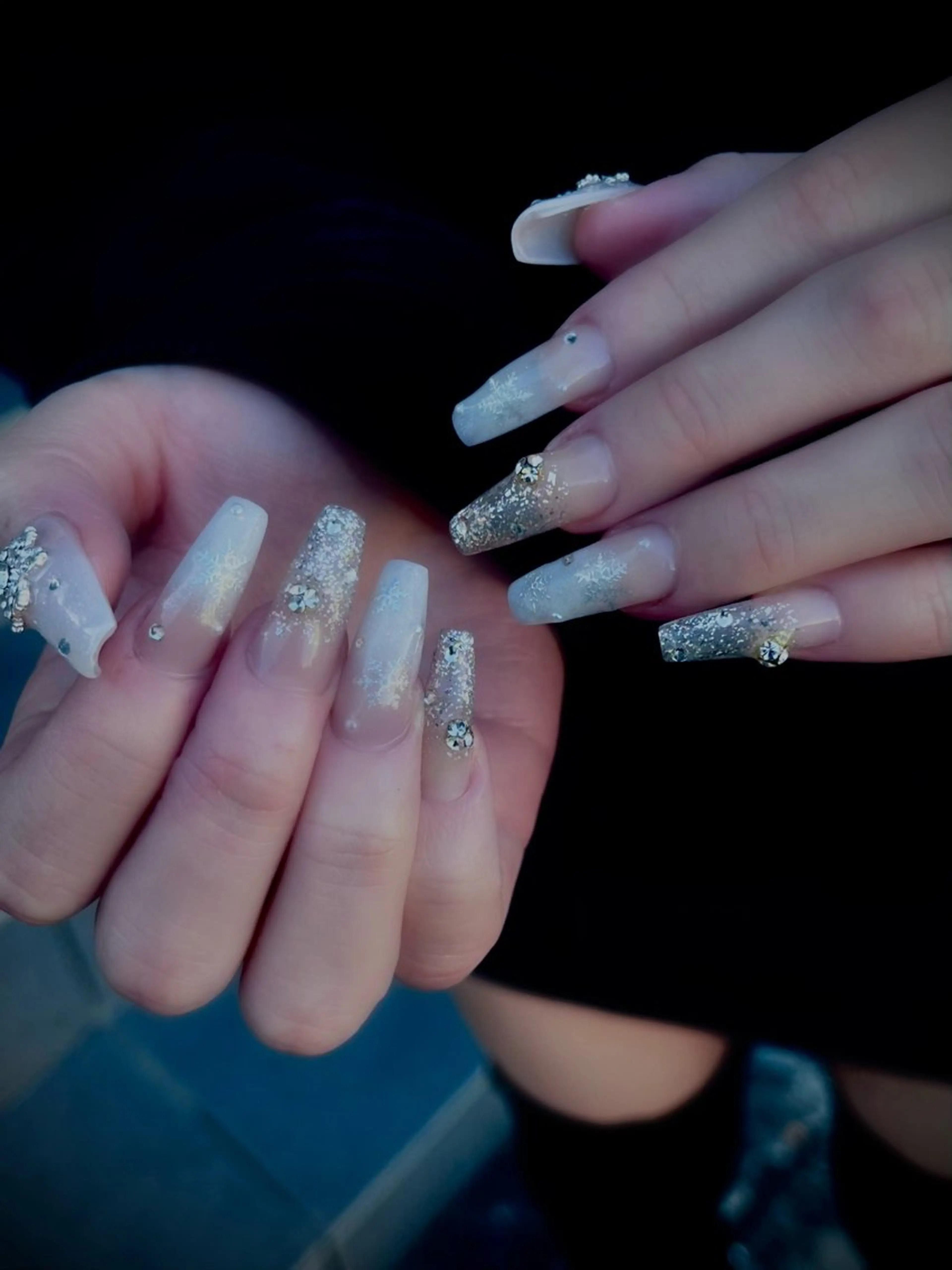 ネイル キラキラネイル マグネットネイル ワンカラーネイル スカルプネイル ワンホンネイル nine.🦋 YUKOのネイルデザイン