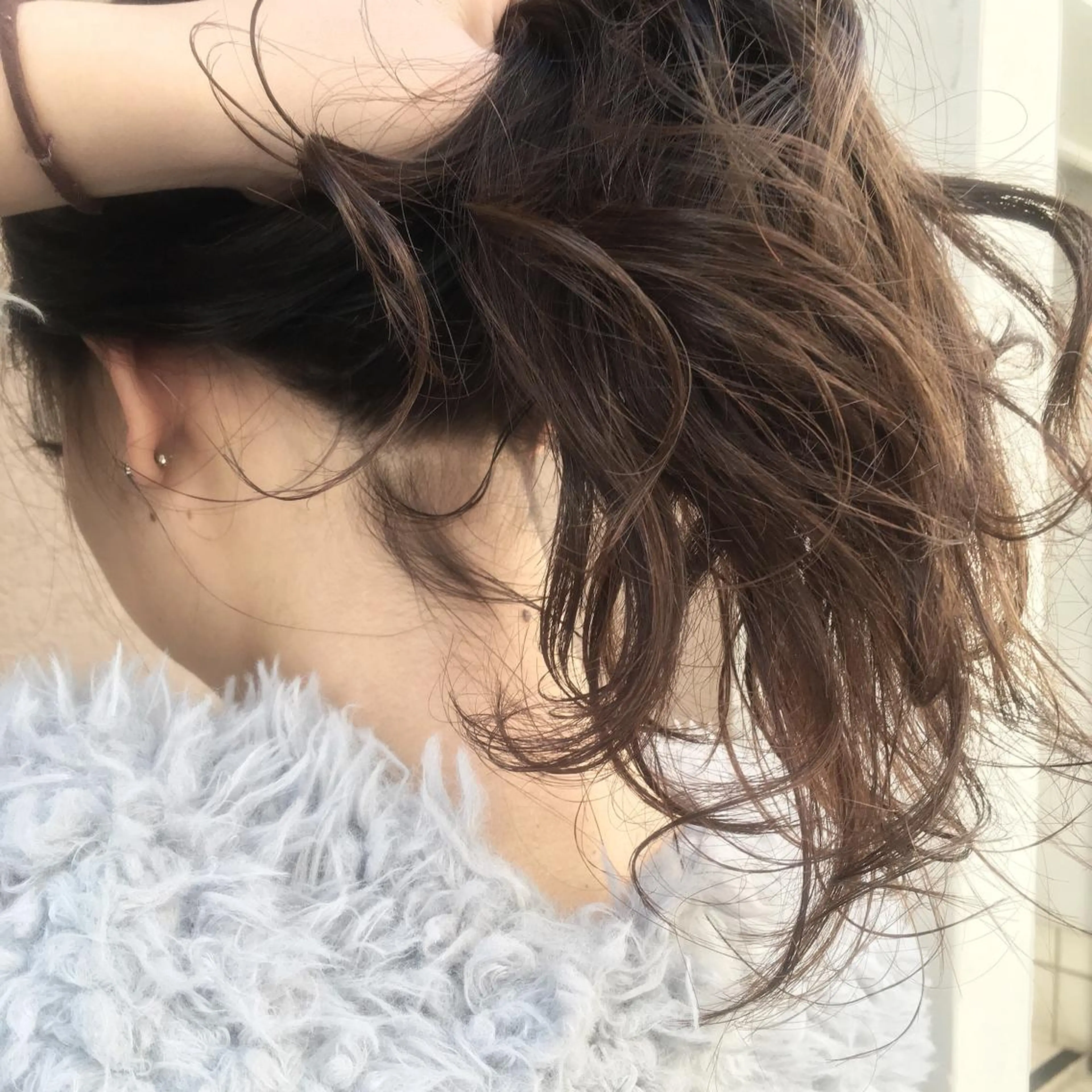 ロング カラー ベージュカラー グラデーションカラー sano sayakaのヘアスタイル