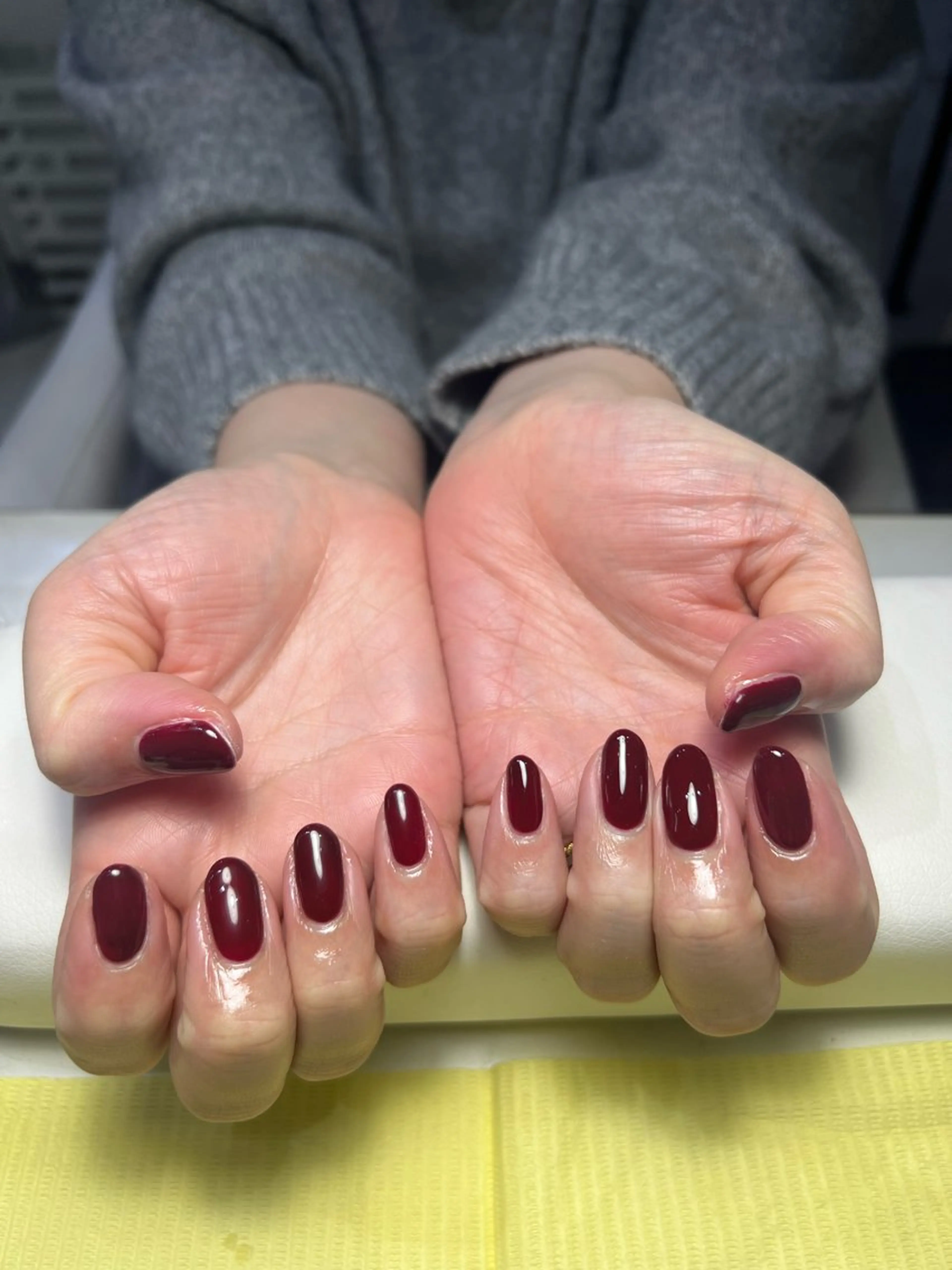 ネイル ボルドー ハンドネイル tumake🩷 Aliceのネイルデザイン