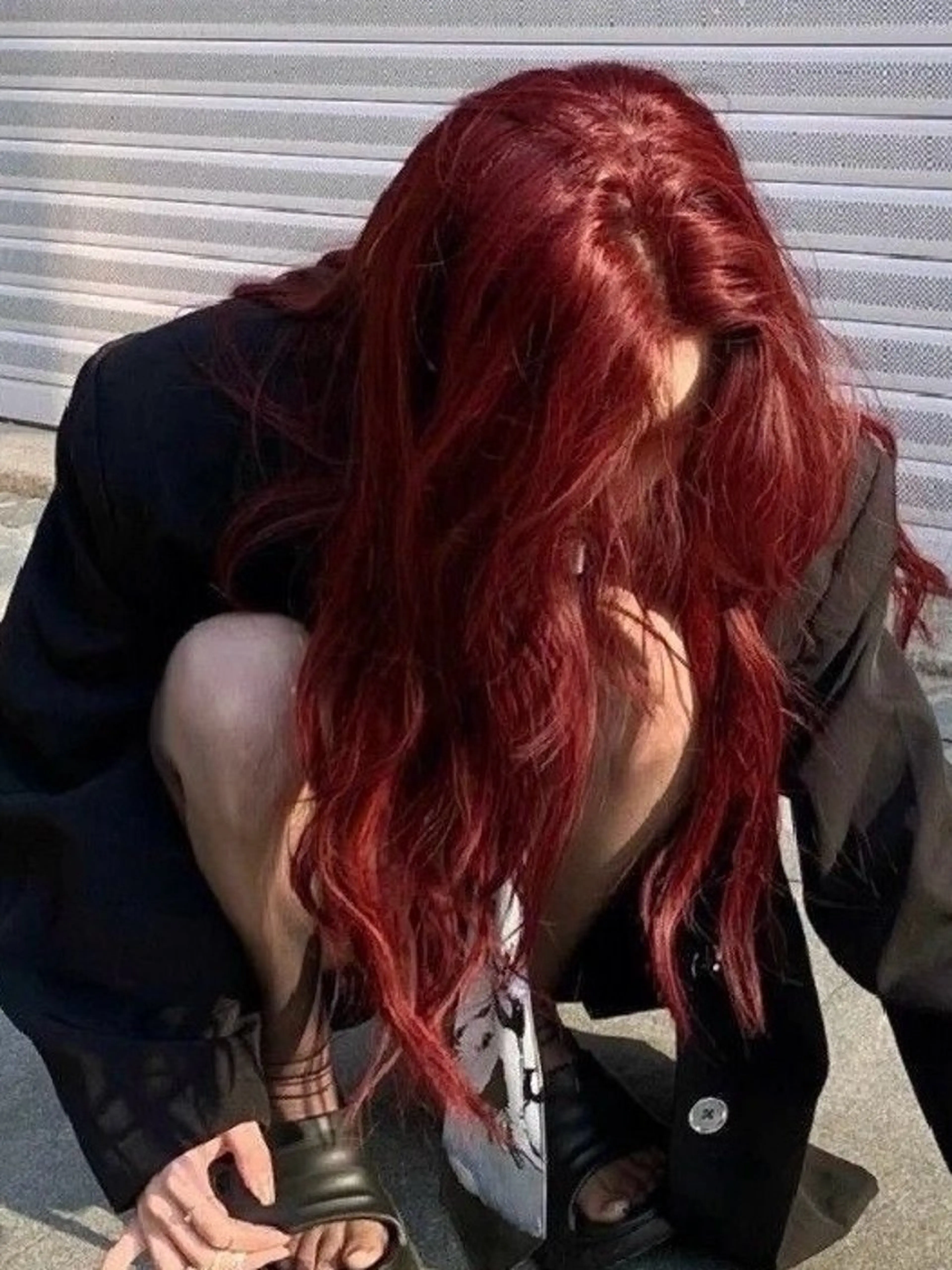 ロング カラー ヘアカラー トレンド暖色ヘア🍒 miu🍒のヘアスタイル