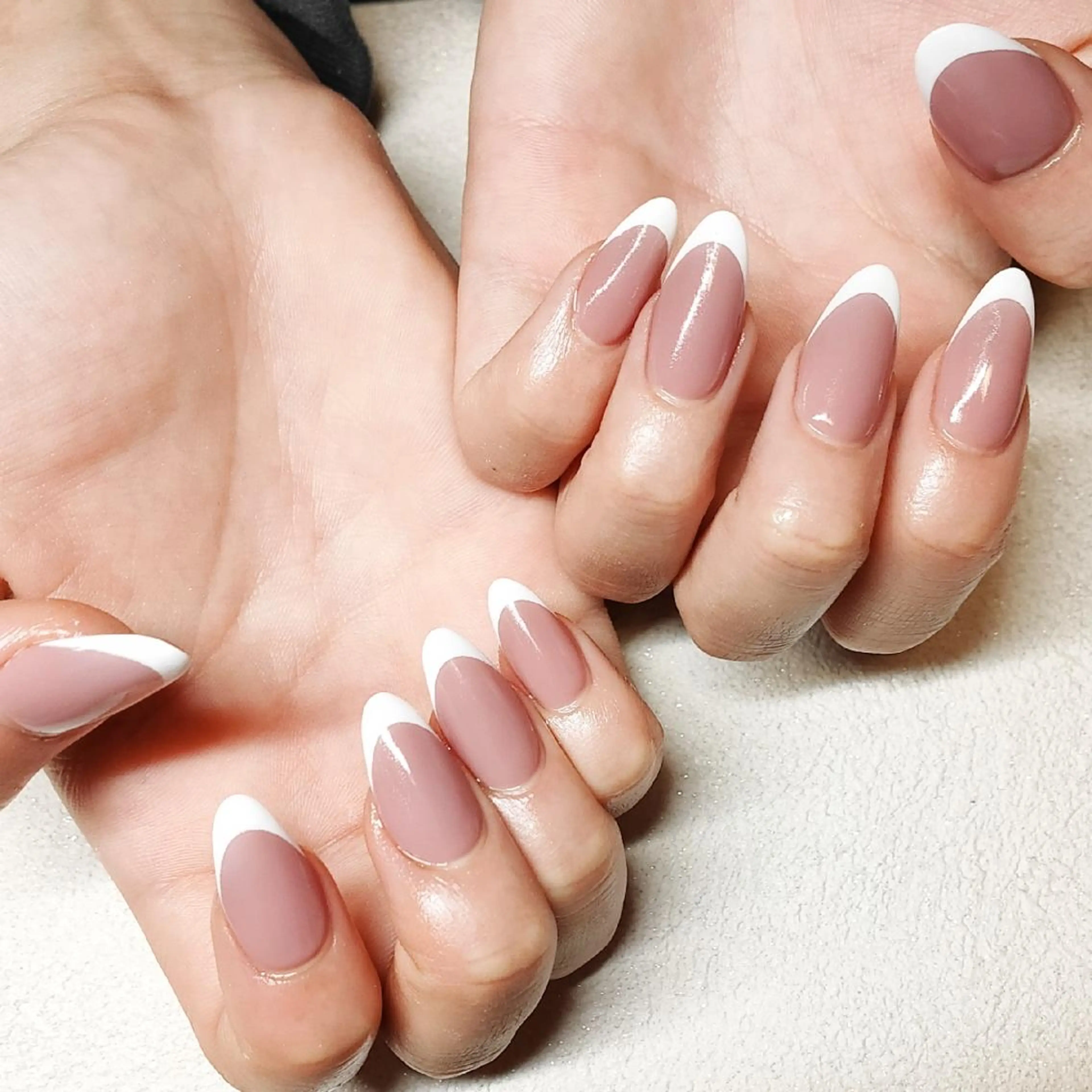 フレンチスカルプ+ジェルコート（オフなし）♡深爪可♡深爪矯正♡の写真