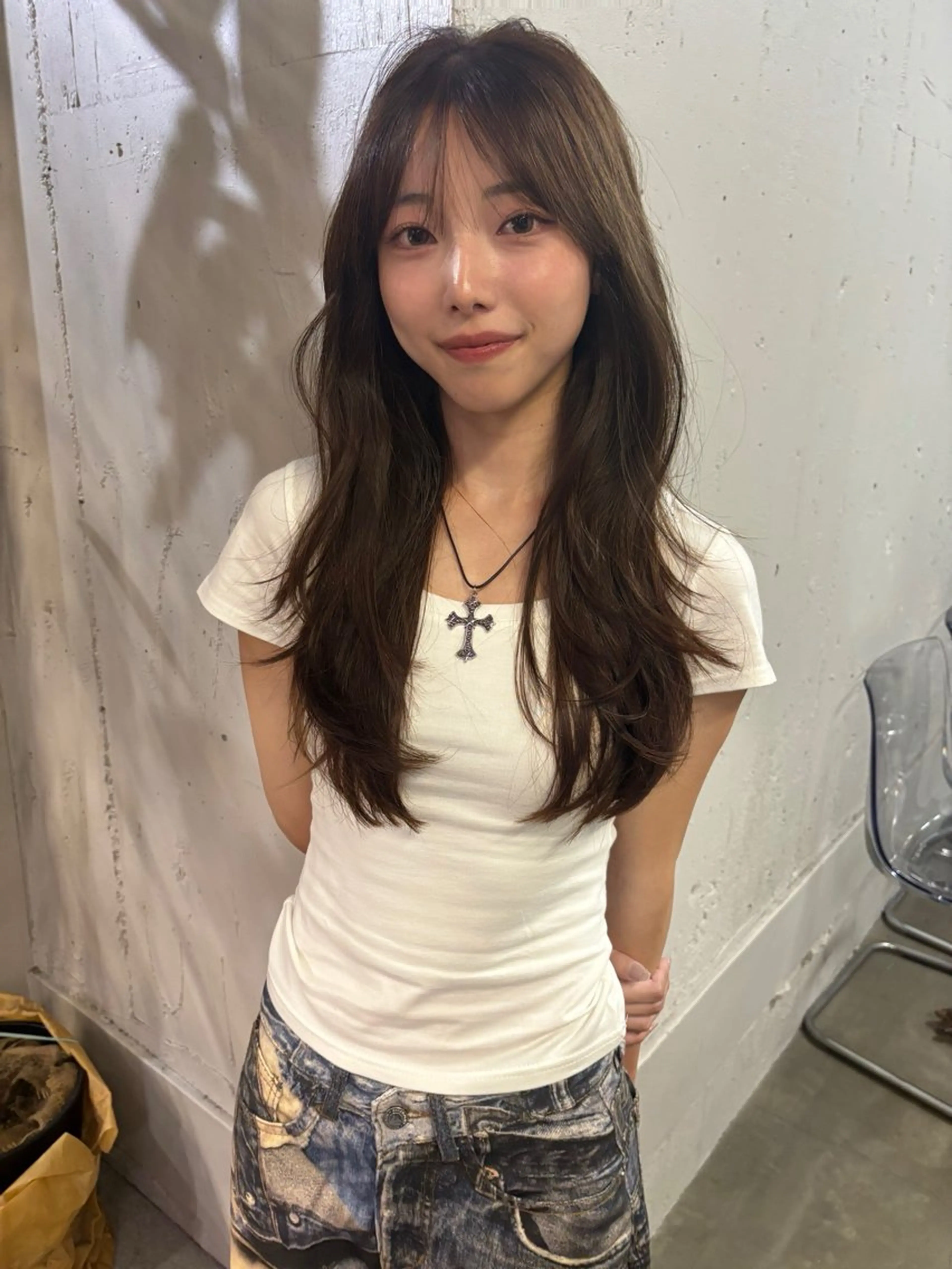 ロング 似合わせレイヤーカ ット　ʚɞ riiのヘアスタイル