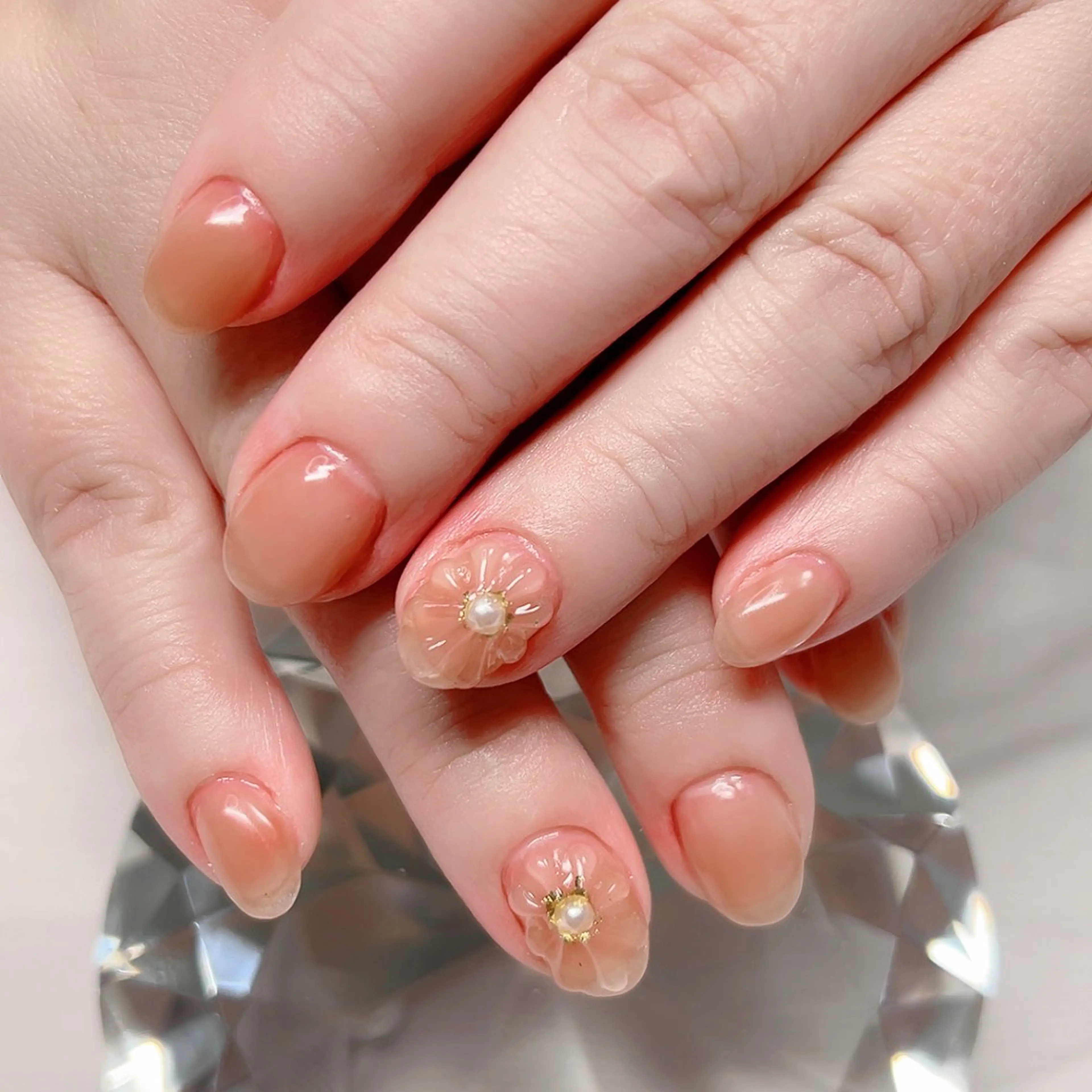 ネイル ラメ(グリッター) ラメグラデーション オフィスネイル ワンカラーネイル ぷっくりネイル ハンドネイル Cute Tips nailのネイルデザイン