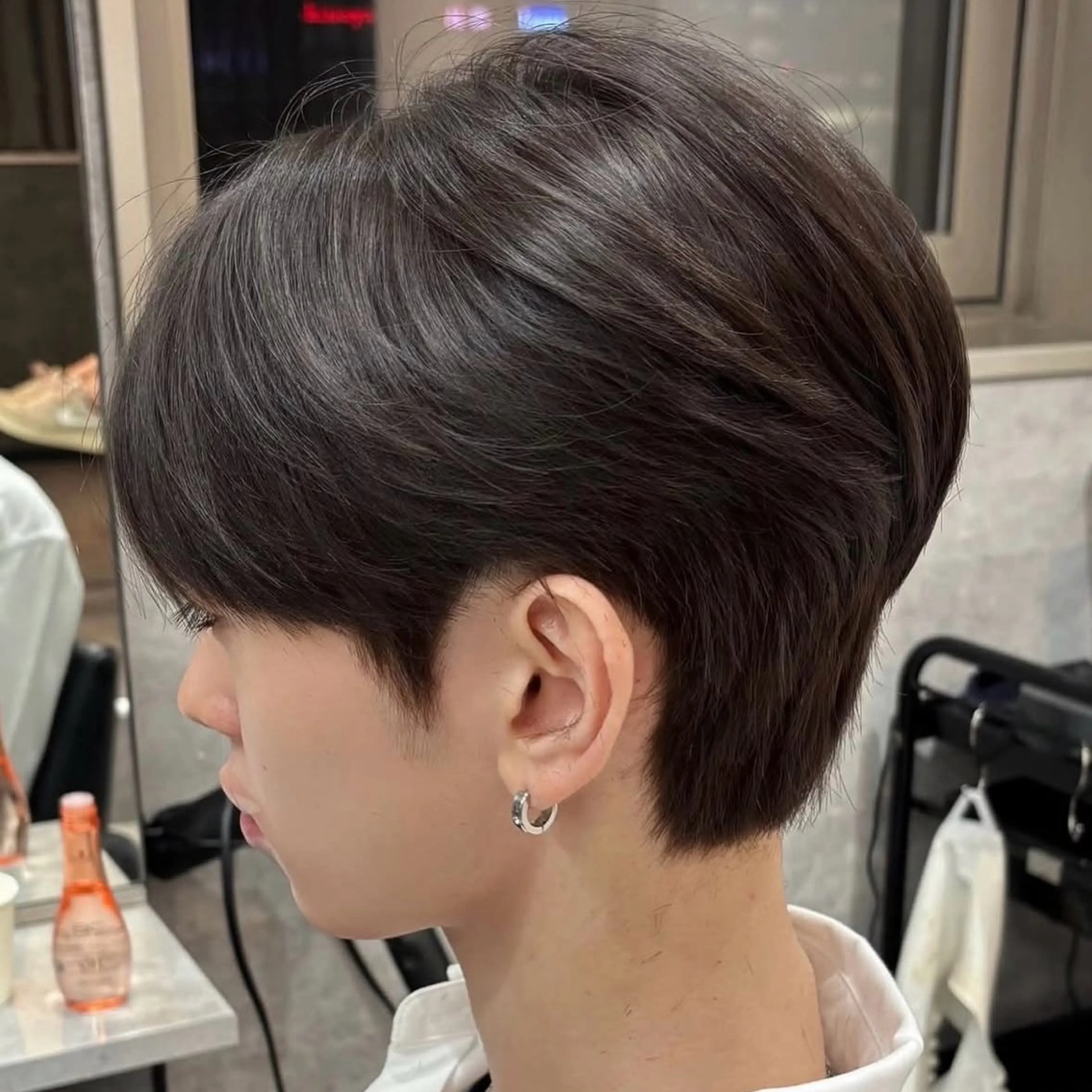 メンズ センターパート ダウンパーマ カルマパーマ マッシュ メンズパーマ 新宿/韓国メンズ RIKUパーマのヘアスタイル