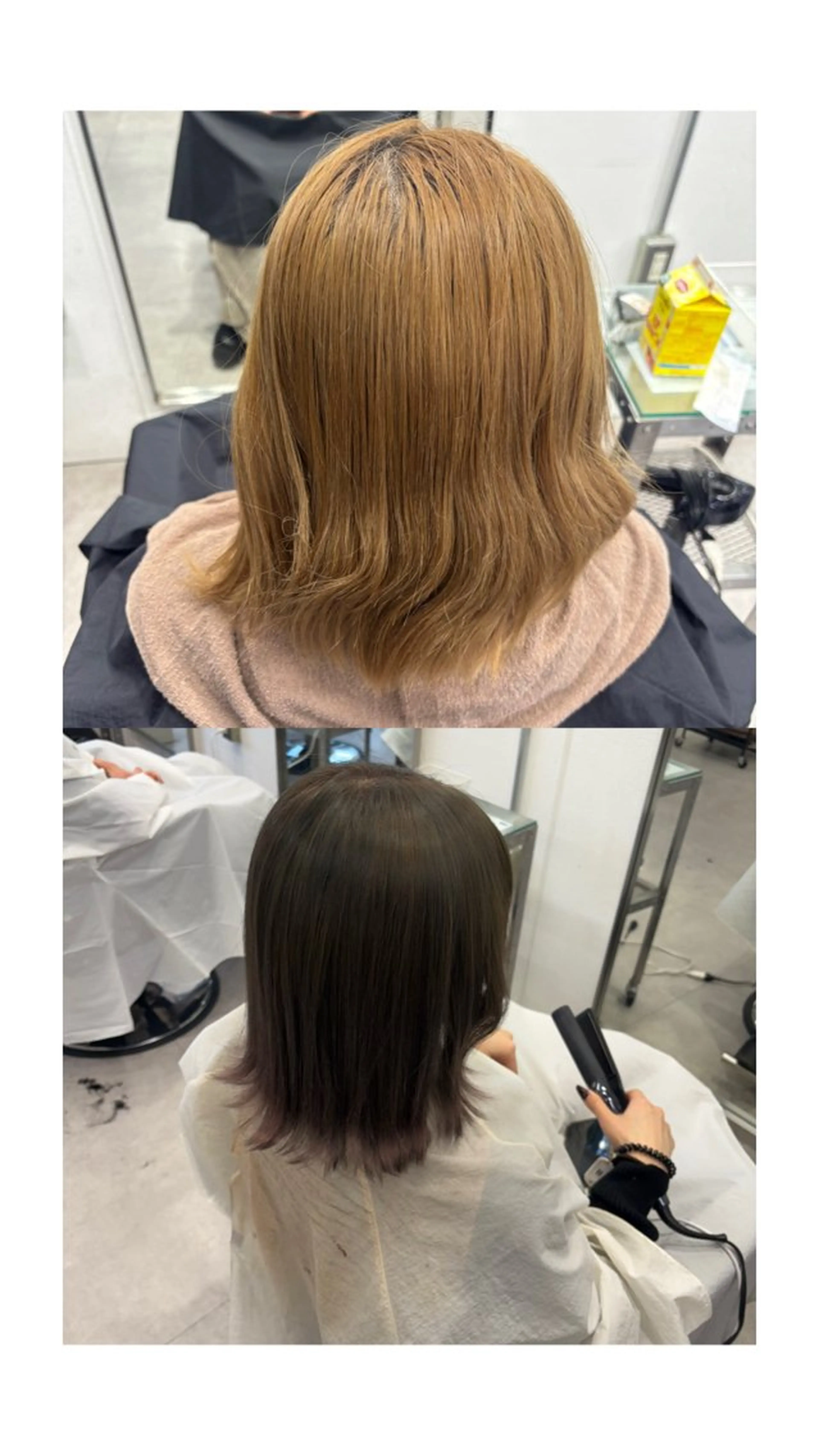 カラー ブリーチ ヘアカラー Mi yuのヘアスタイル