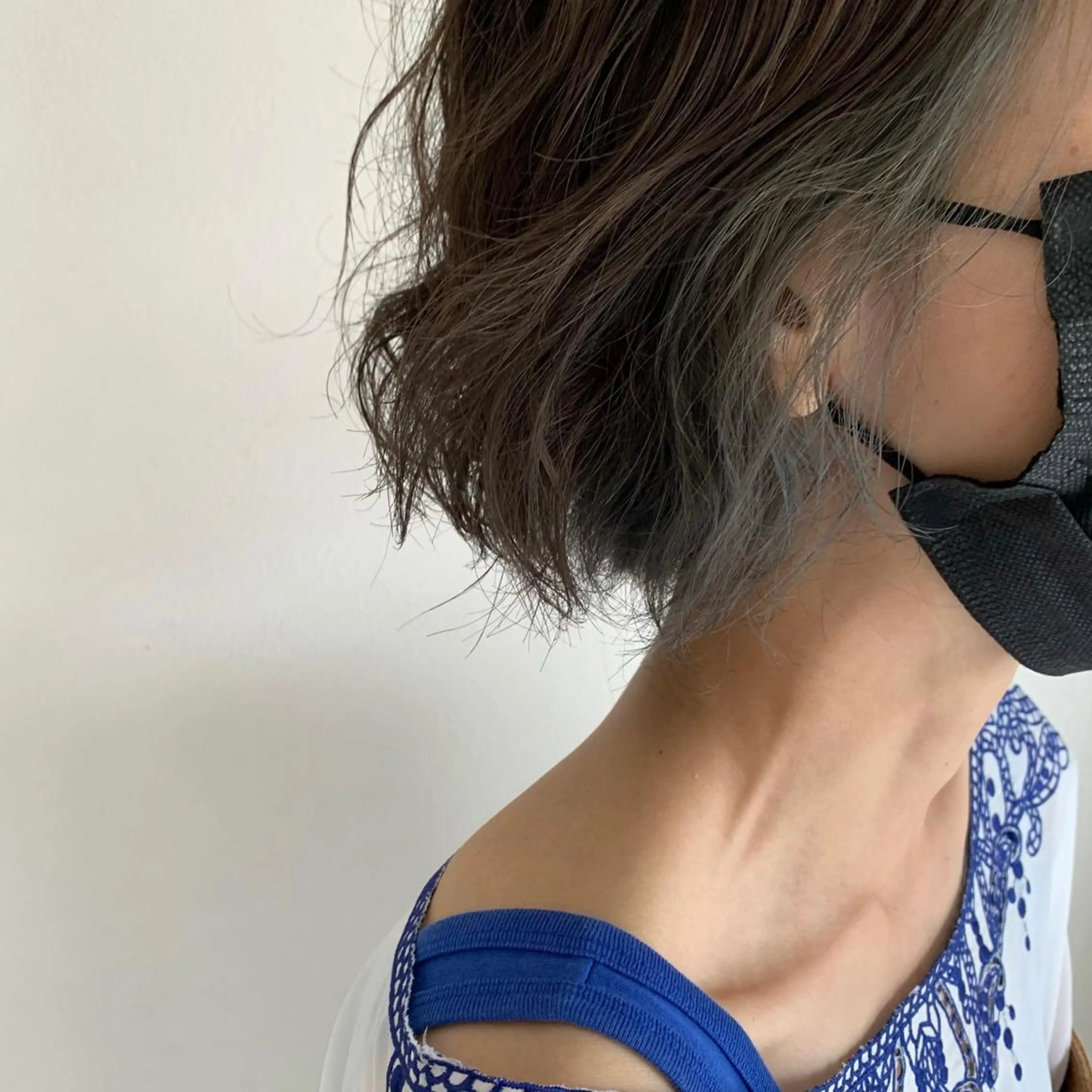 ショート カラー ブルーカラー monolith所属・金井愛華 【monolith】のヘアスタイル