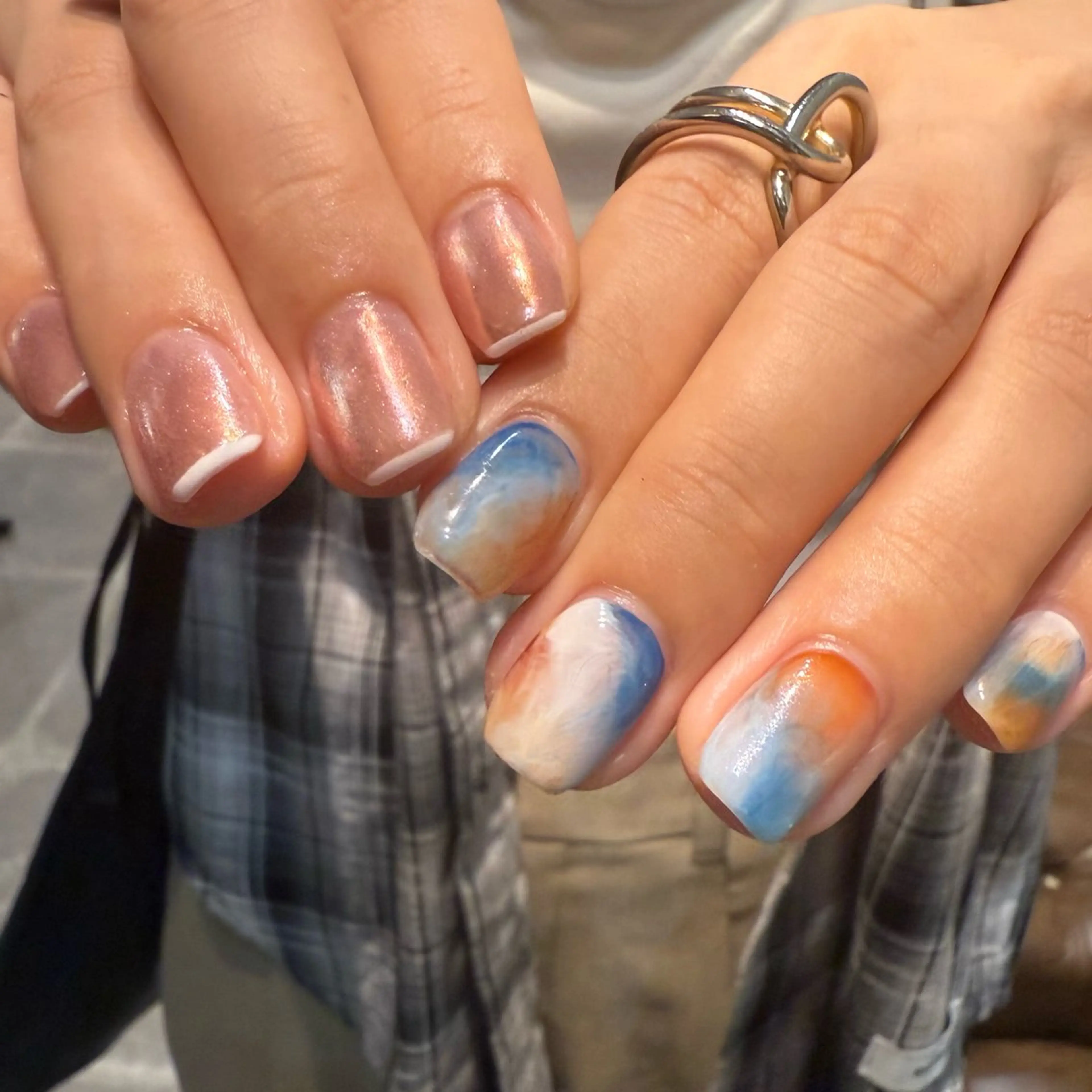 ネイル ニュアンスネイル ハンドネイル 《ニュアンスネイル》 risaのネイルデザイン