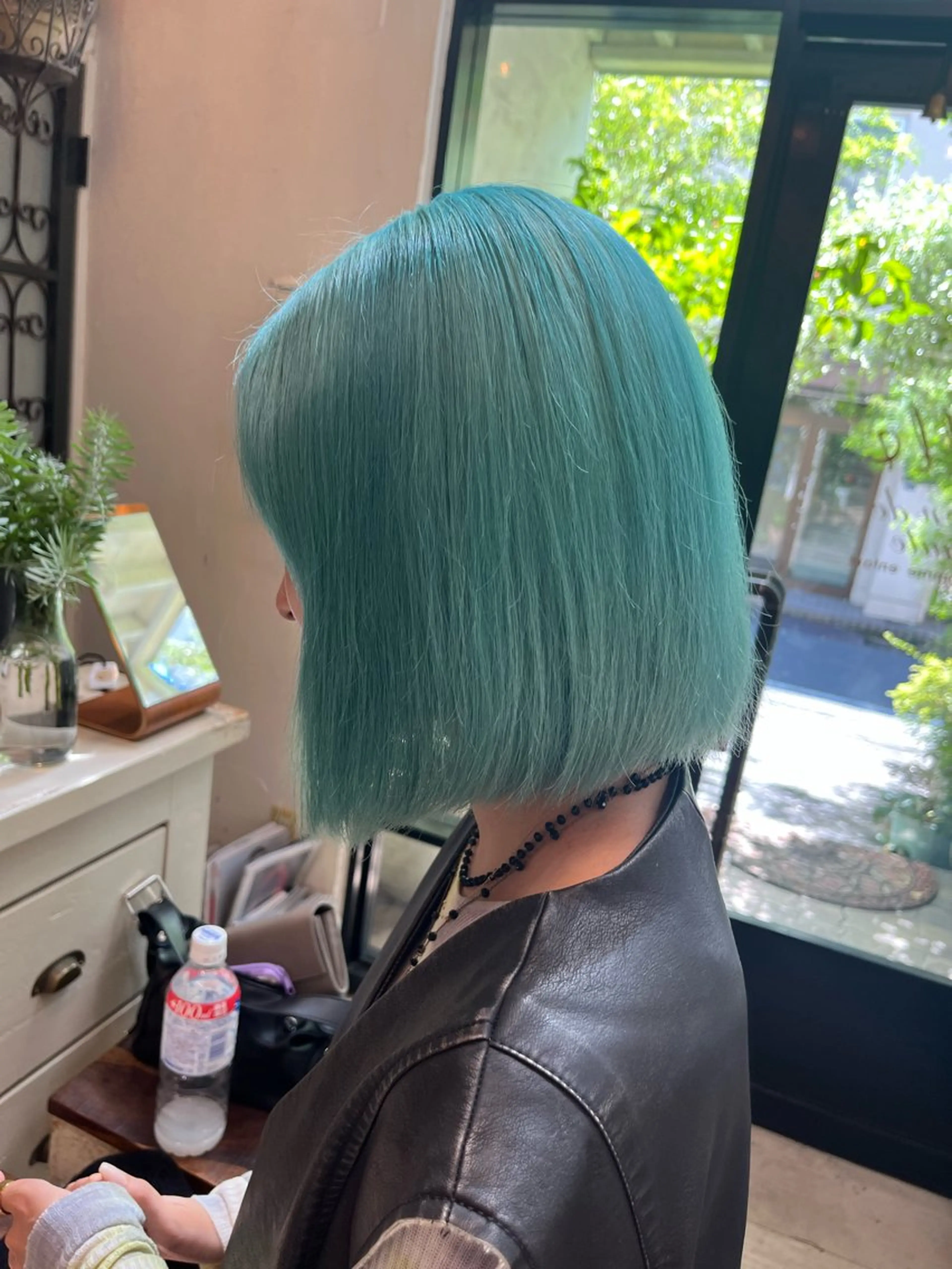 ミディアム カラー ミント rise /メンズカットのヘアスタイル