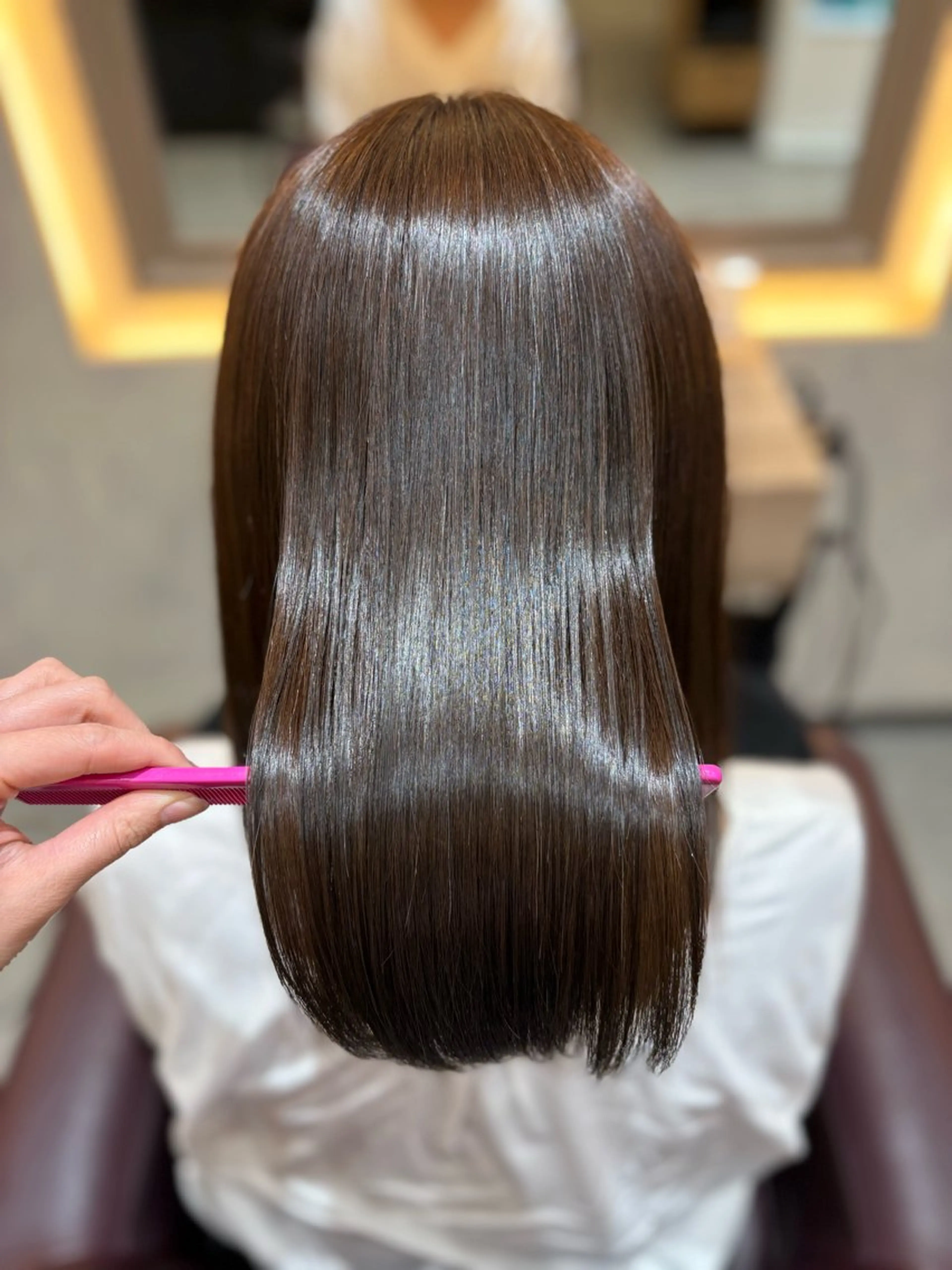 ミディアム 髪質改善 札幌艶髪/透明感 カラー🍓さつき🍓のヘアスタイル