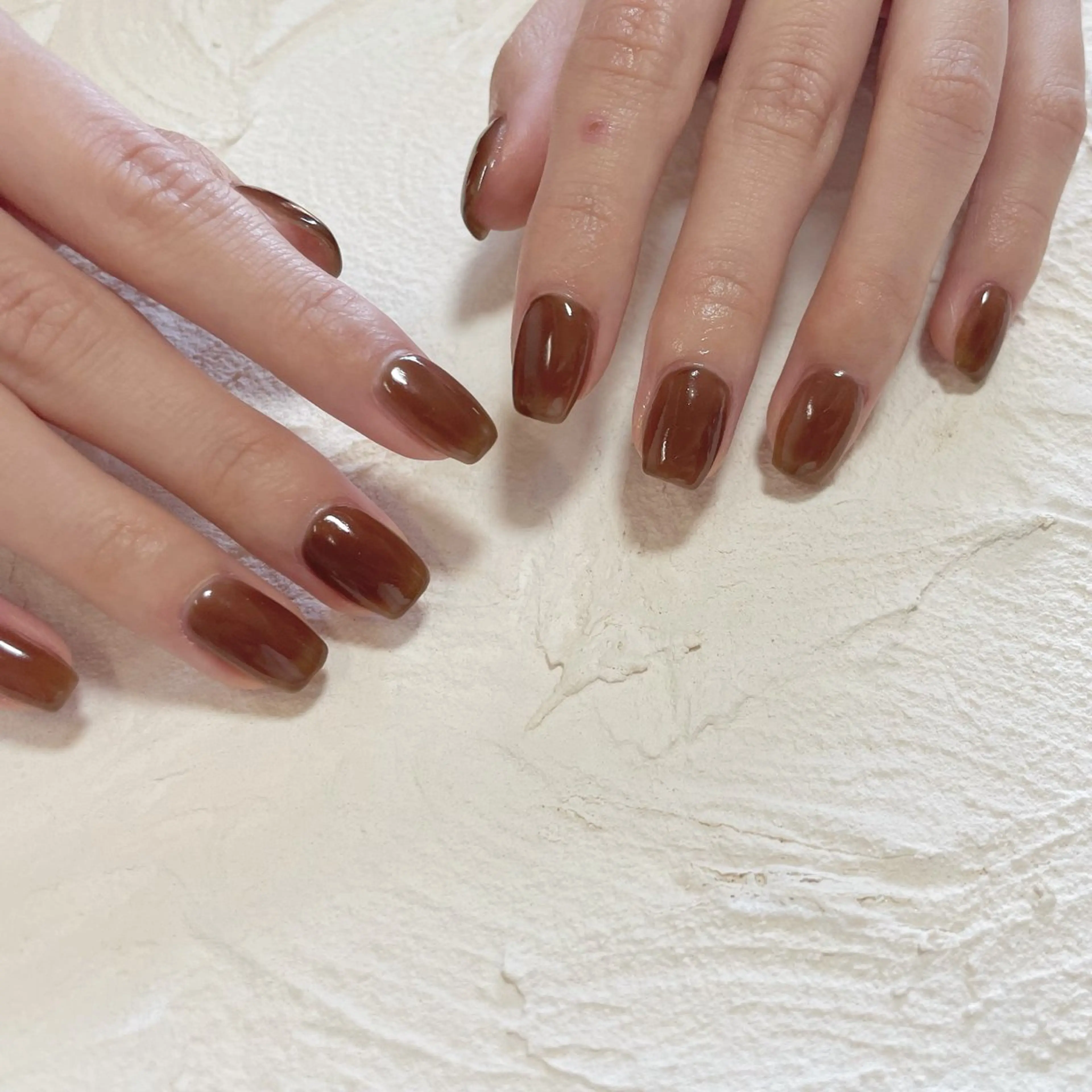 ネイル ブラウン nana 🕊のネイルデザイン