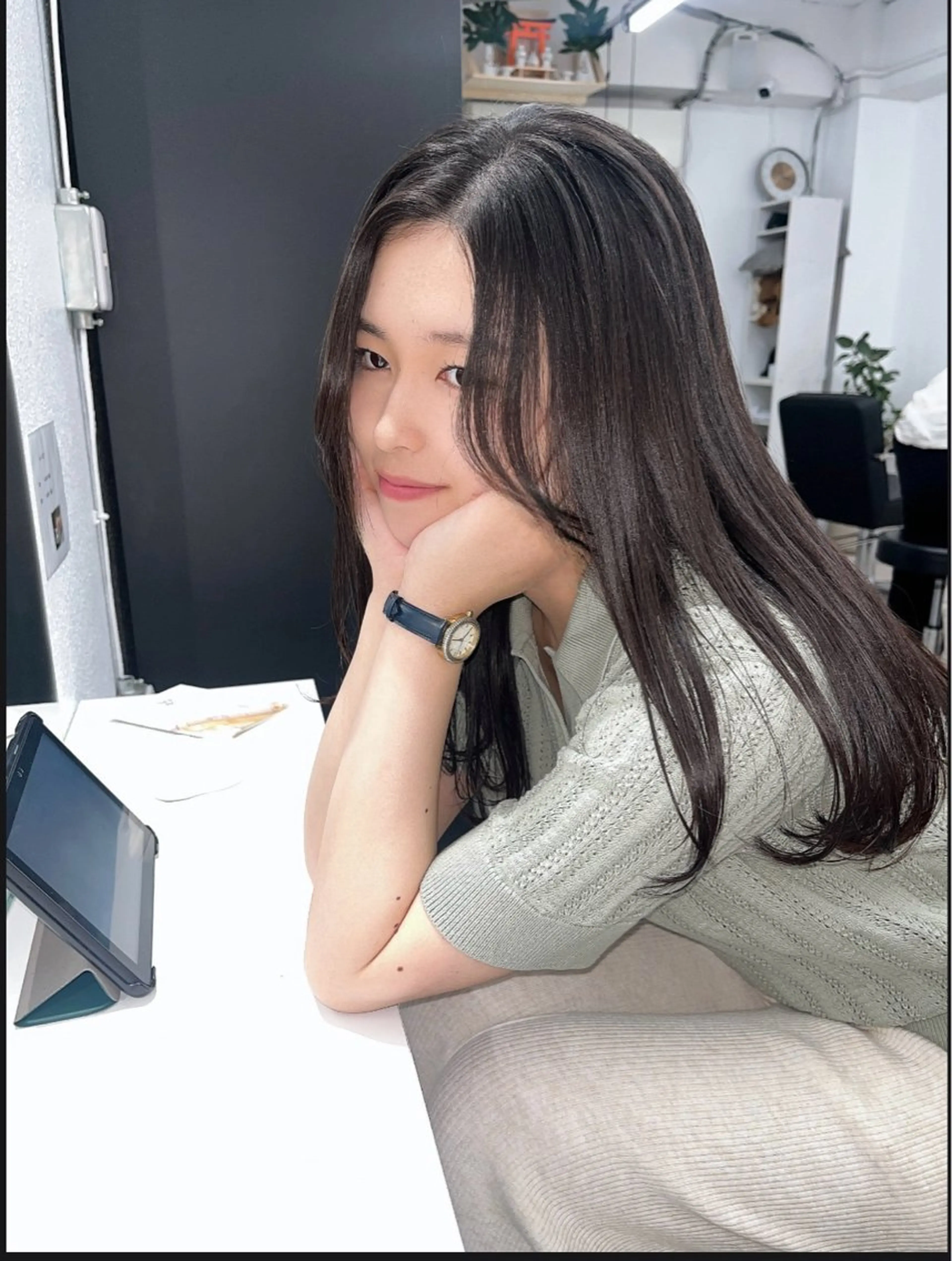 ロング パーマ 縮毛矯正 JIL BLAN 京都所属・RU RIのヘアスタイル