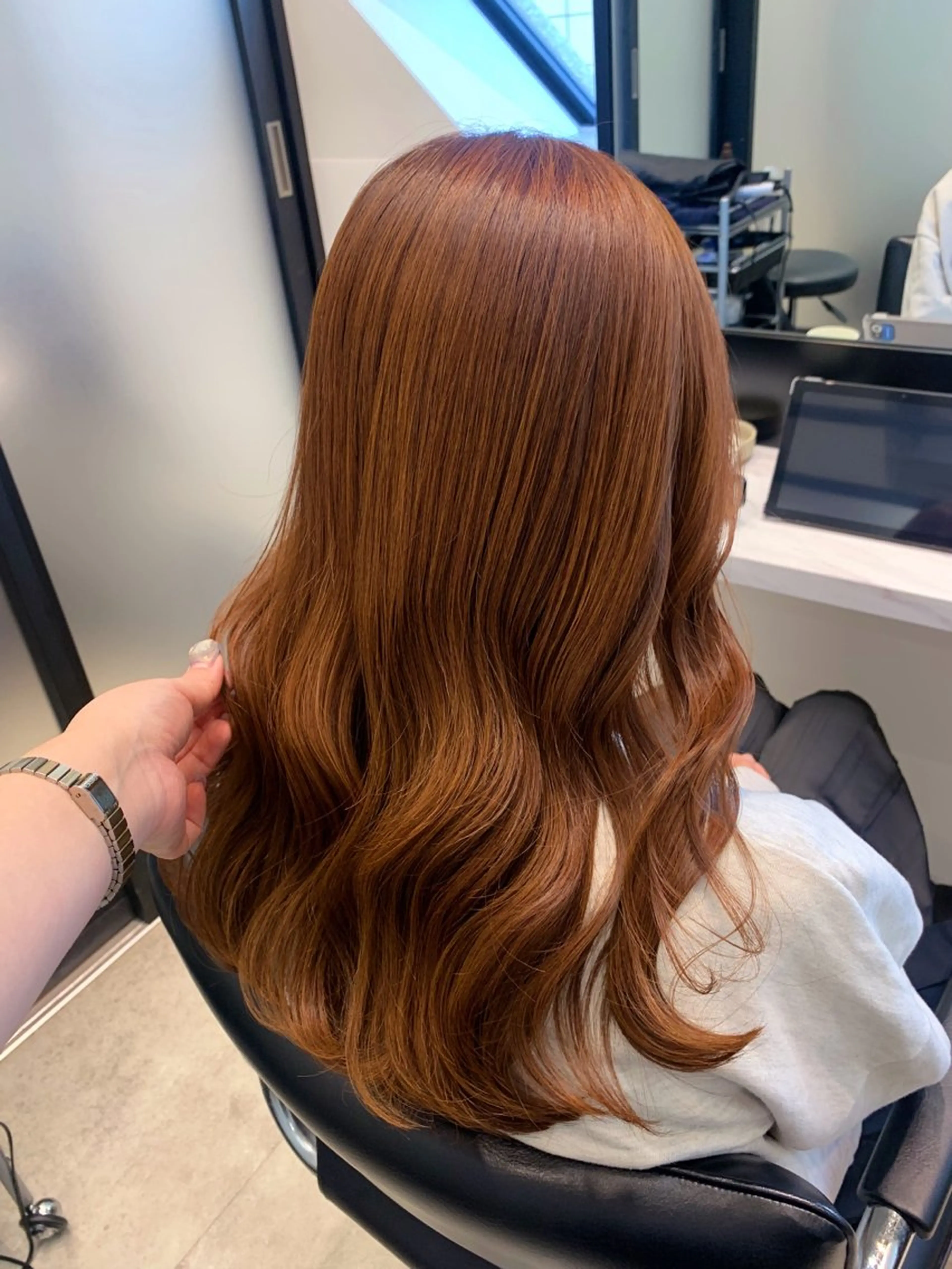 セミロング 髪質改善 縮毛矯正 トリートメント カット ヘアカラー トリートメント SALOWIN 銀座一丁目店所属・髪質改善/縮毛矯正 🎀小林 唯 🎀のヘアスタイル