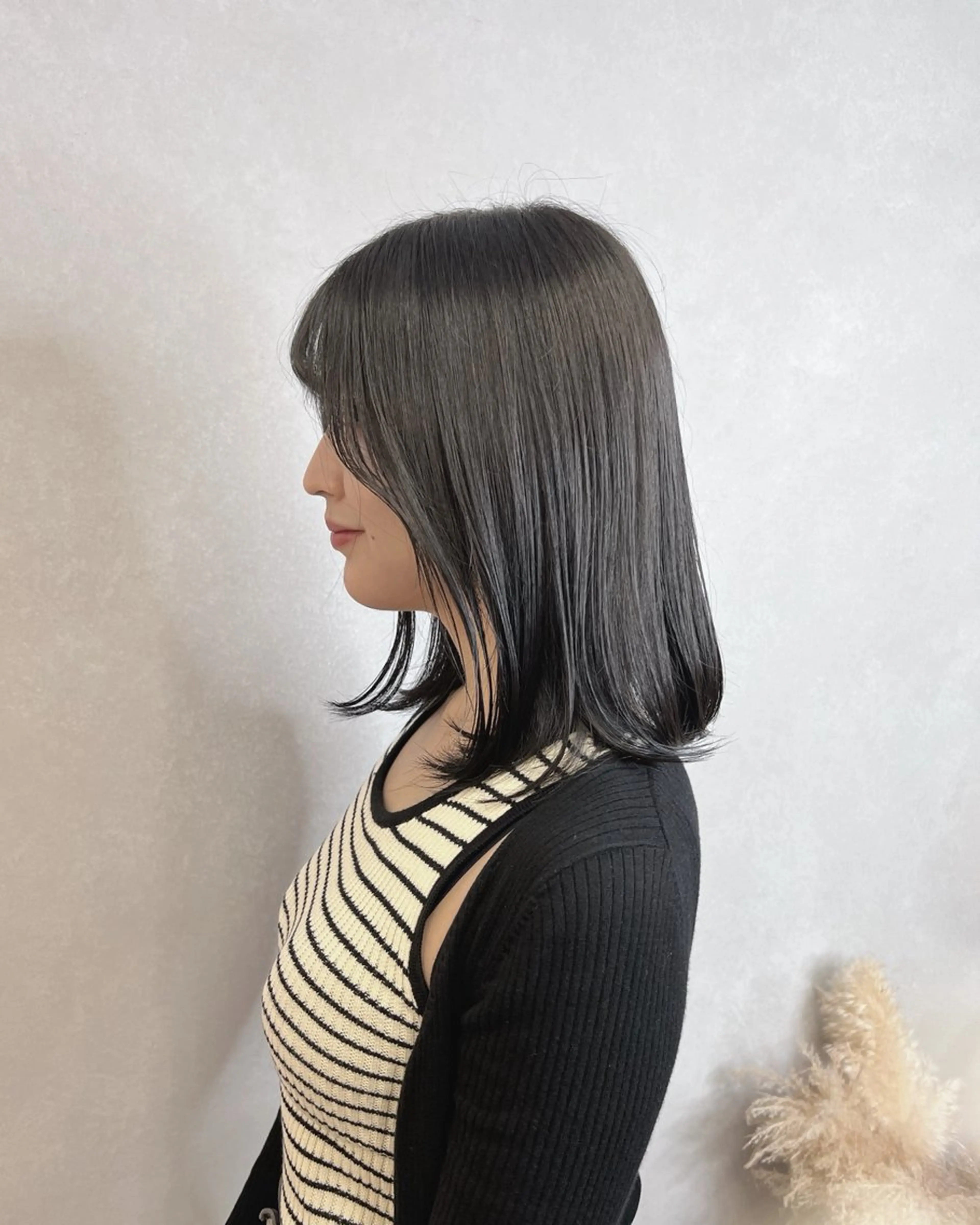 ミディアム カラー グレージュ カット ヘアカラー トリートメント 🌿ダブルカラー/ 明大前/中村渓太のヘアスタイル