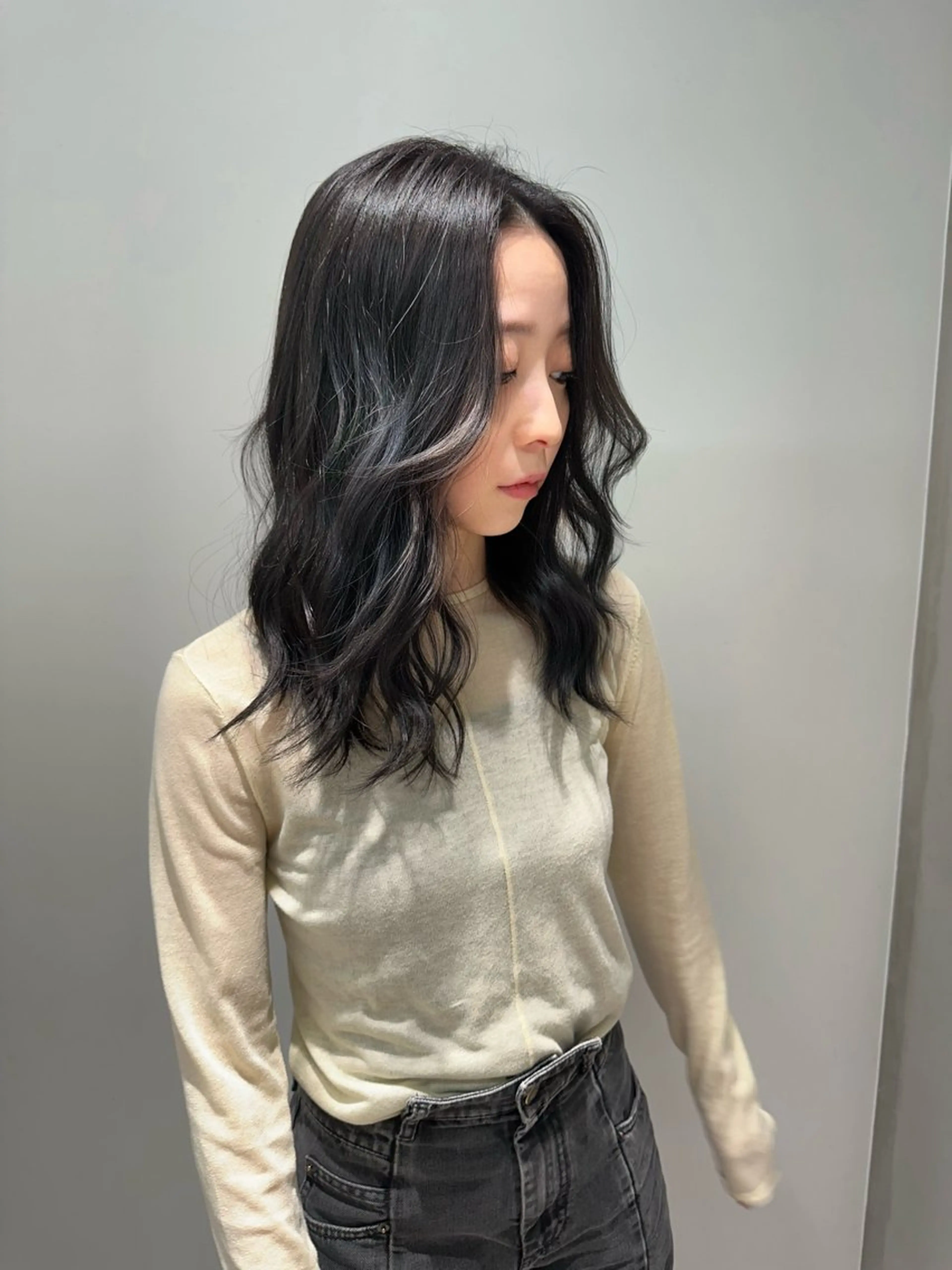 セミロング 韓国風ヘア 🌴エクステ/メンズ パーマ/🌴のヘアスタイル