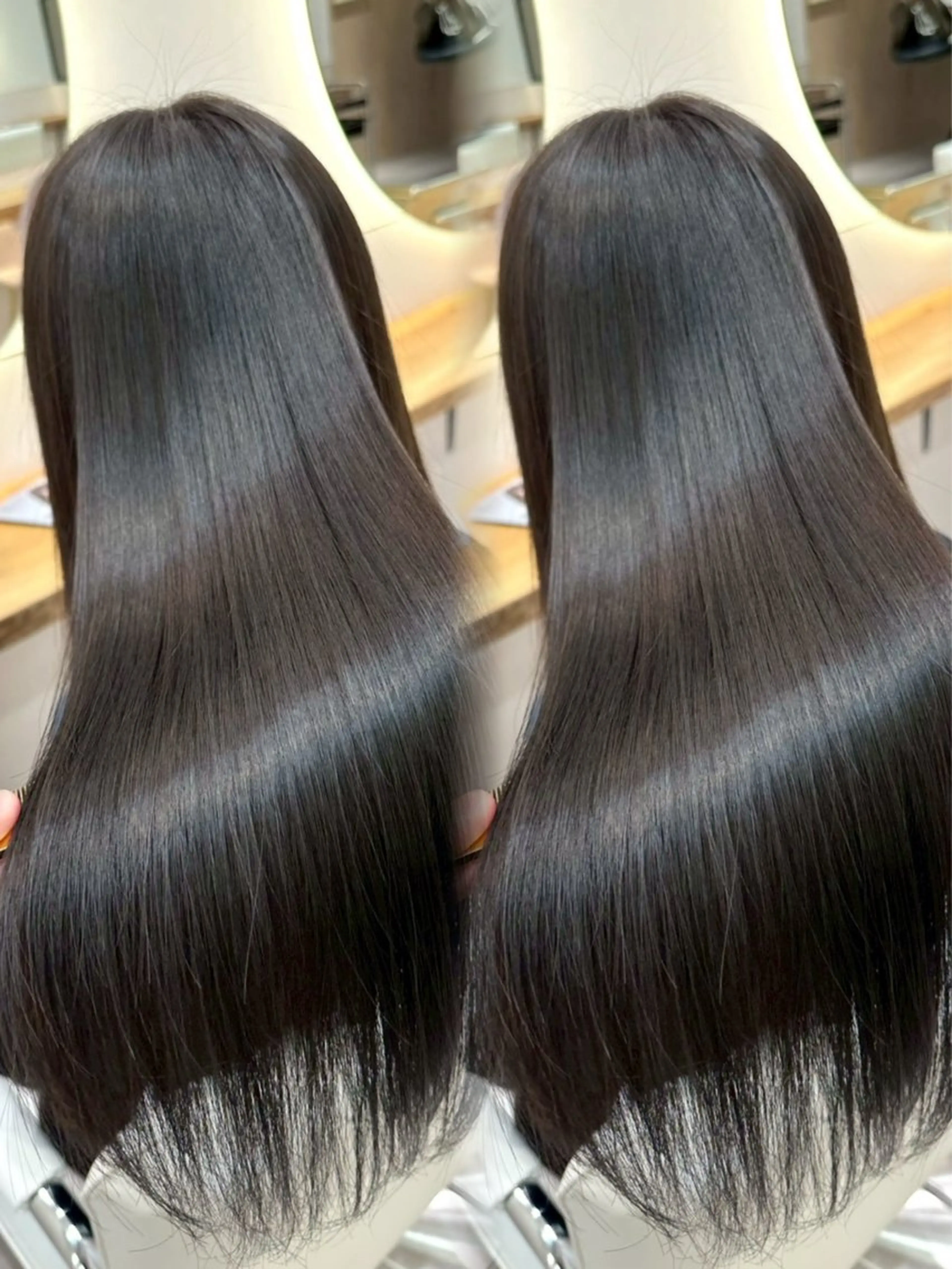 ロング 縮毛矯正 新宿/韓国ヘア kurea🎀のヘアスタイル