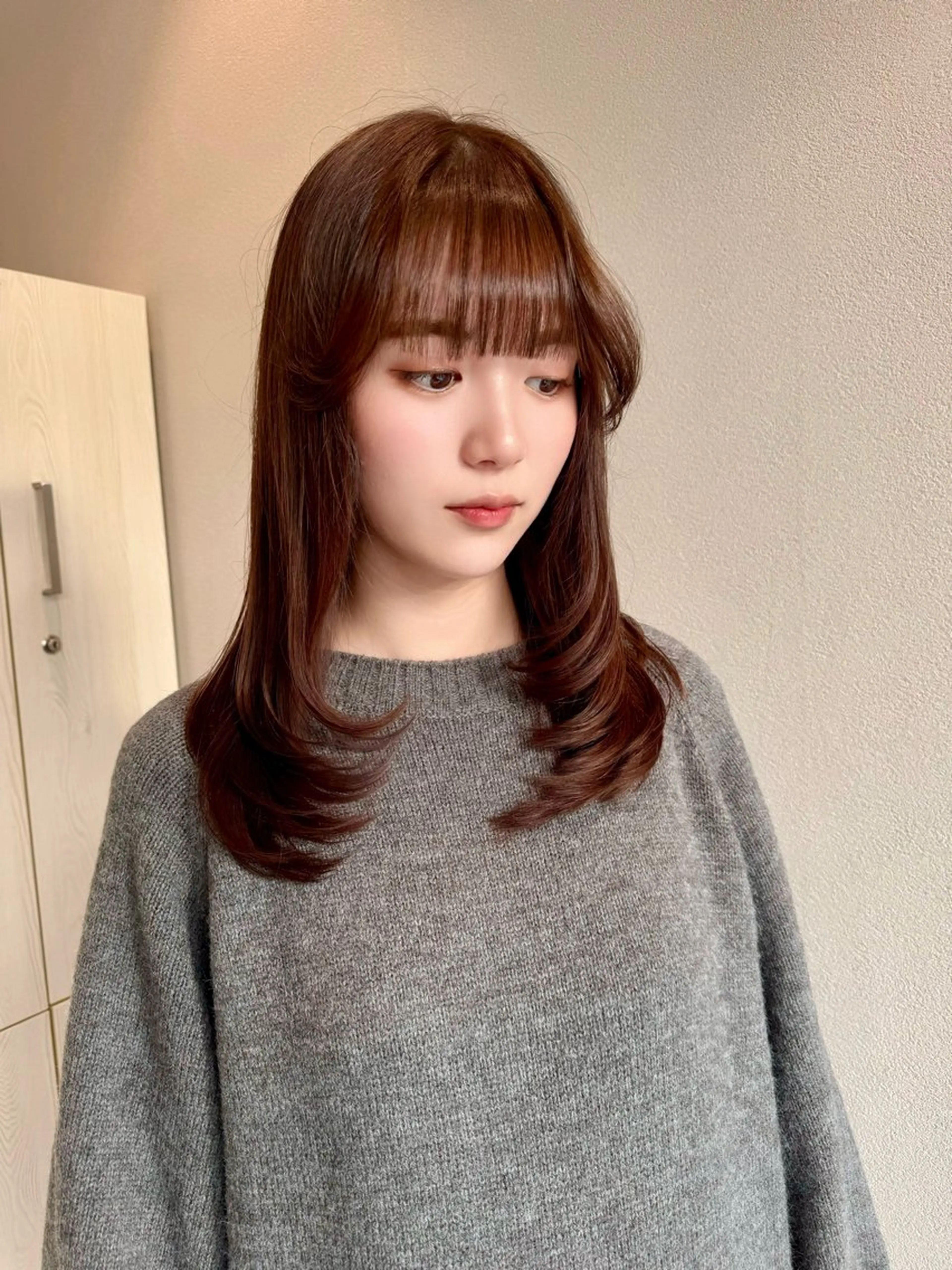 セミロング カラー カット ヘアカラー トリートメント ヘアセット ✂️似合わせの魔術師 石田一樹✂️のヘアスタイル