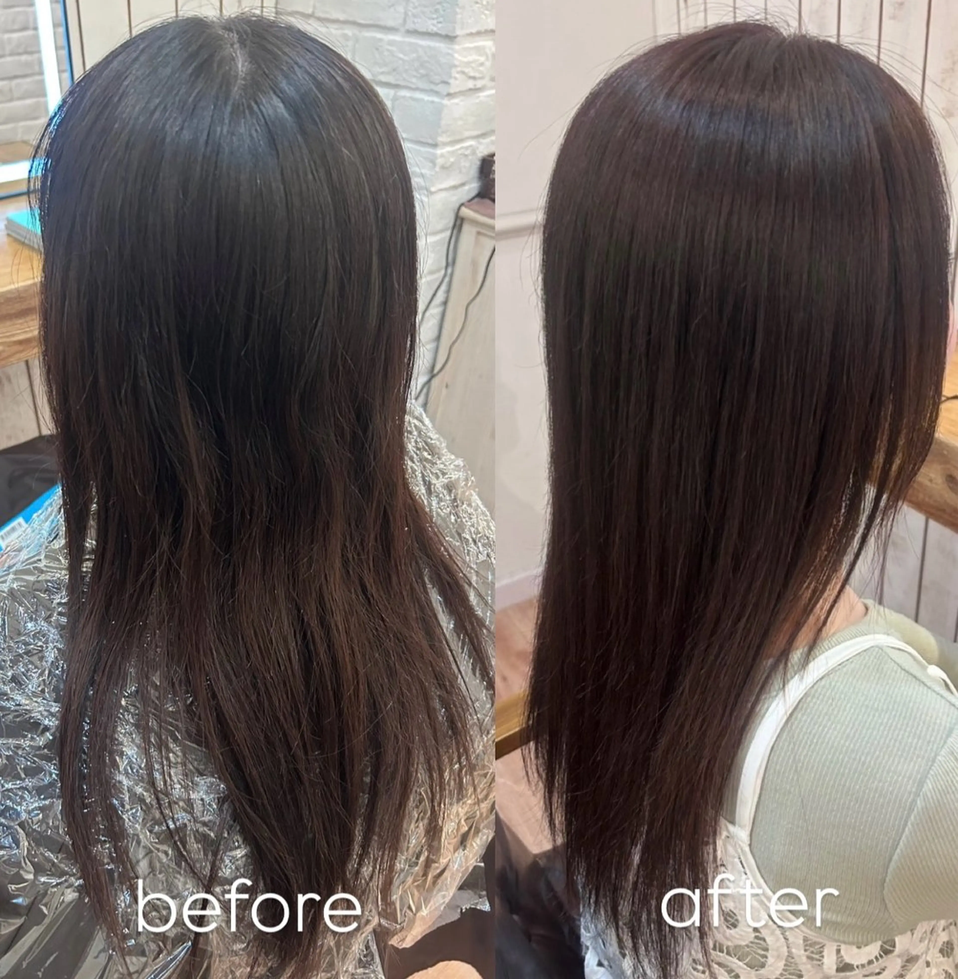 セミロング カラー カット ヘアカラー little福岡 mei.𓍯のヘアスタイル