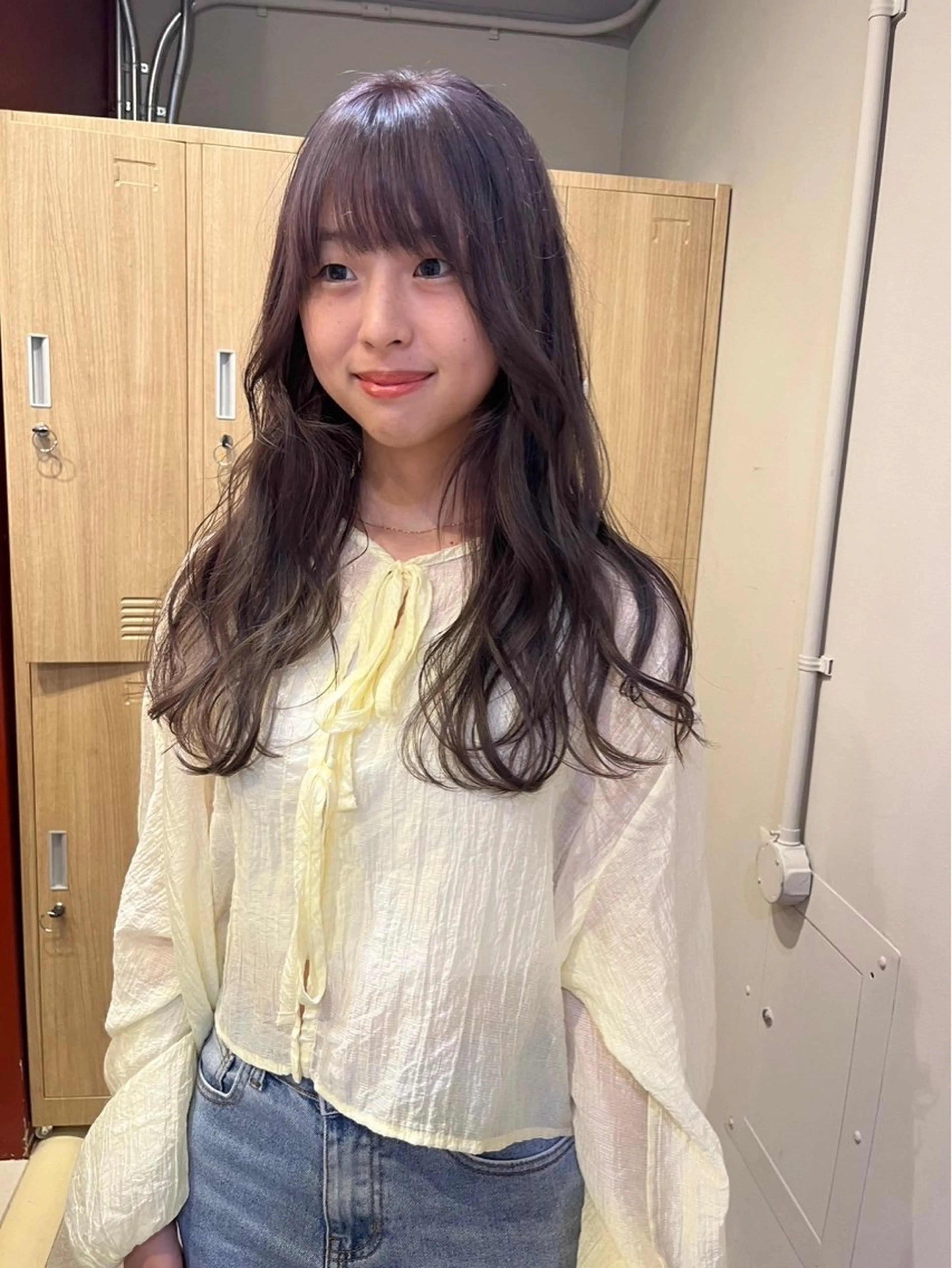 セミロング カット ヘアカラー トリートメント レイヤーカット/暖色 カラー/mao🎀のヘアスタイル