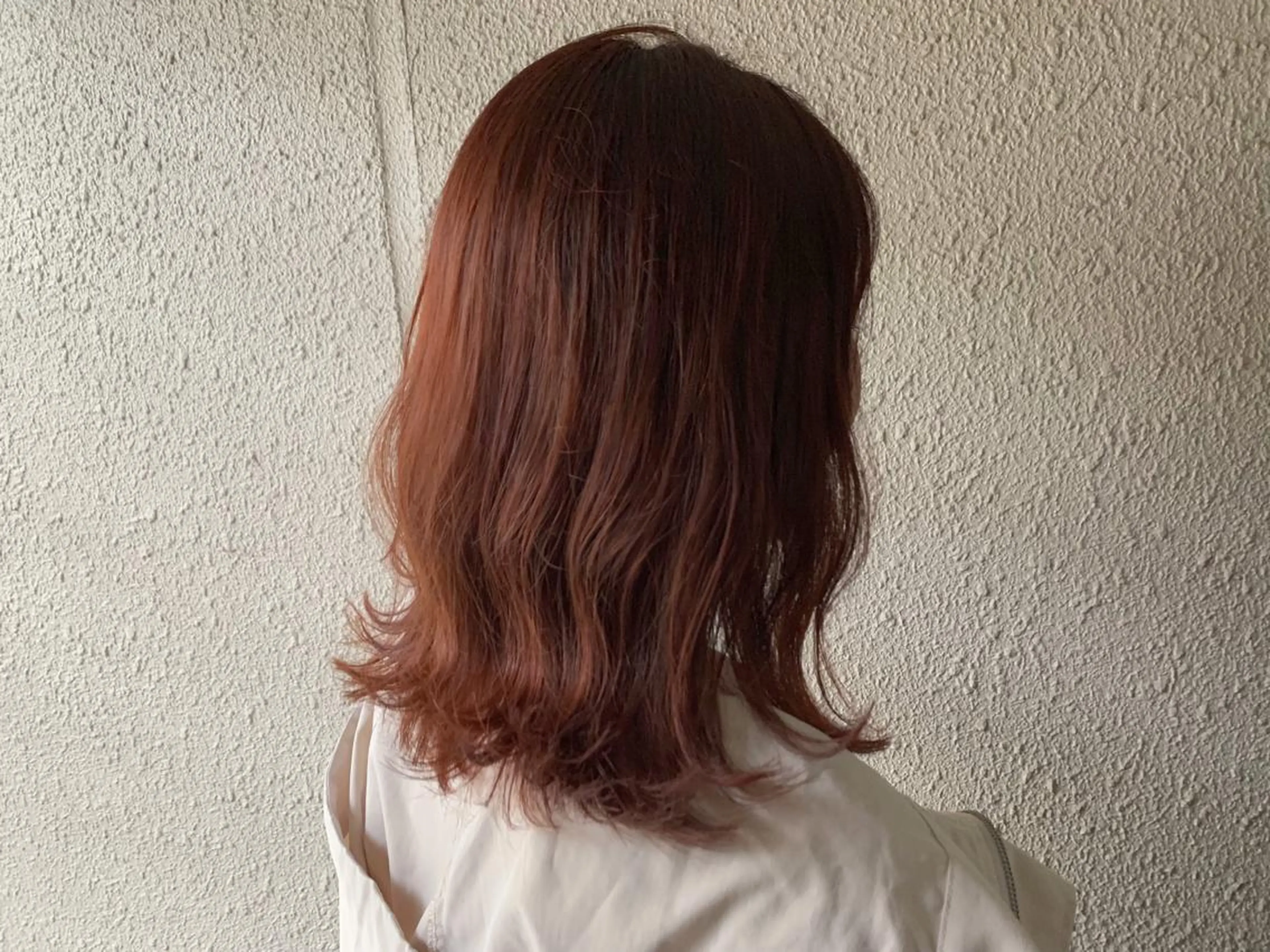 ミディアム カラー オレンジ サダハルカ |chouetteのヘアスタイル