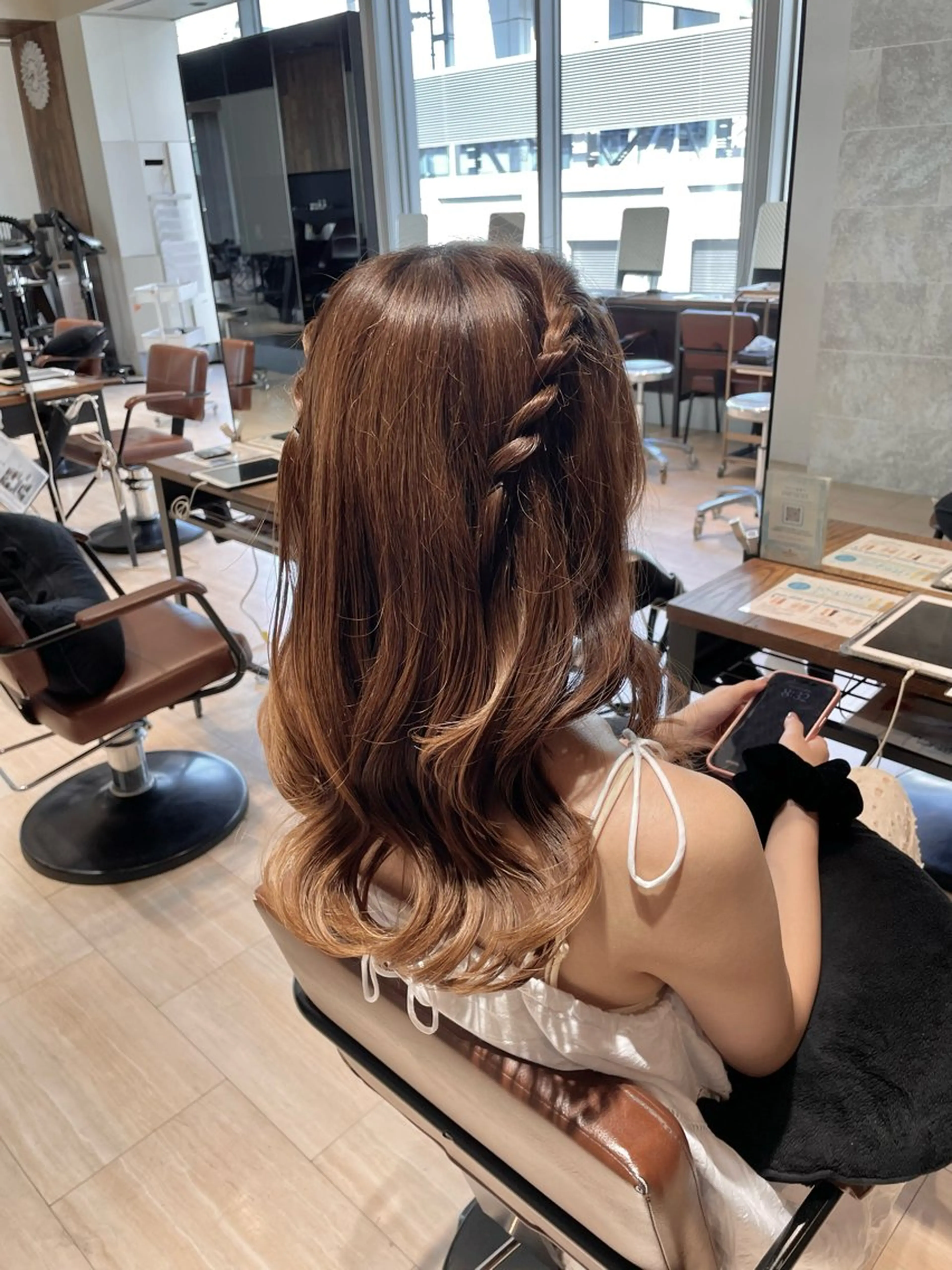 ヘアアレンジ 簡単アレンジ ヘアセット 艶カラー/アレンジ/ はまぐちうみのヘアスタイル